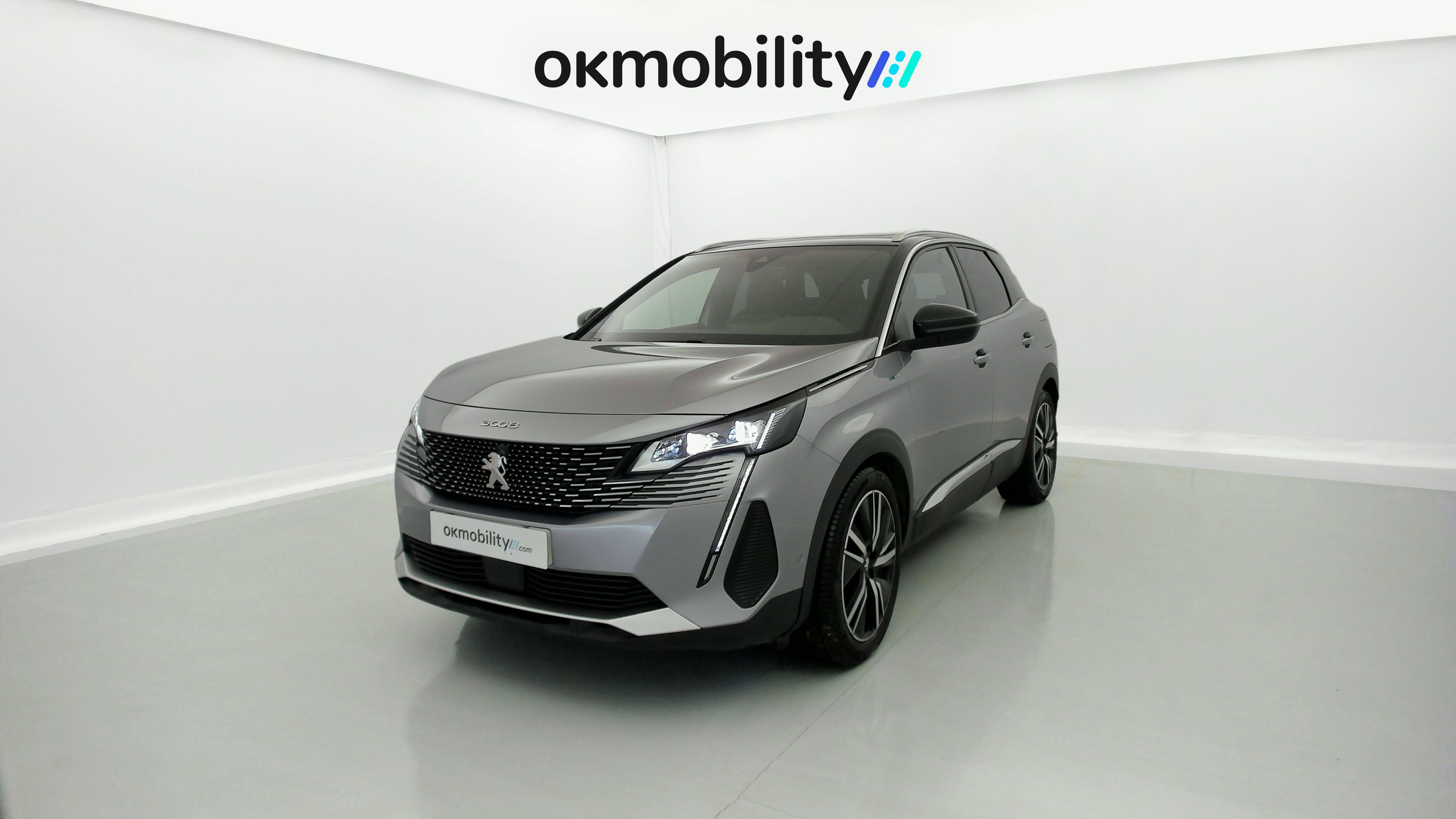 peugeot 3008 gt pack 1.6 HYBRID 300 EAT PHEV 2022 gris artense / negro 1