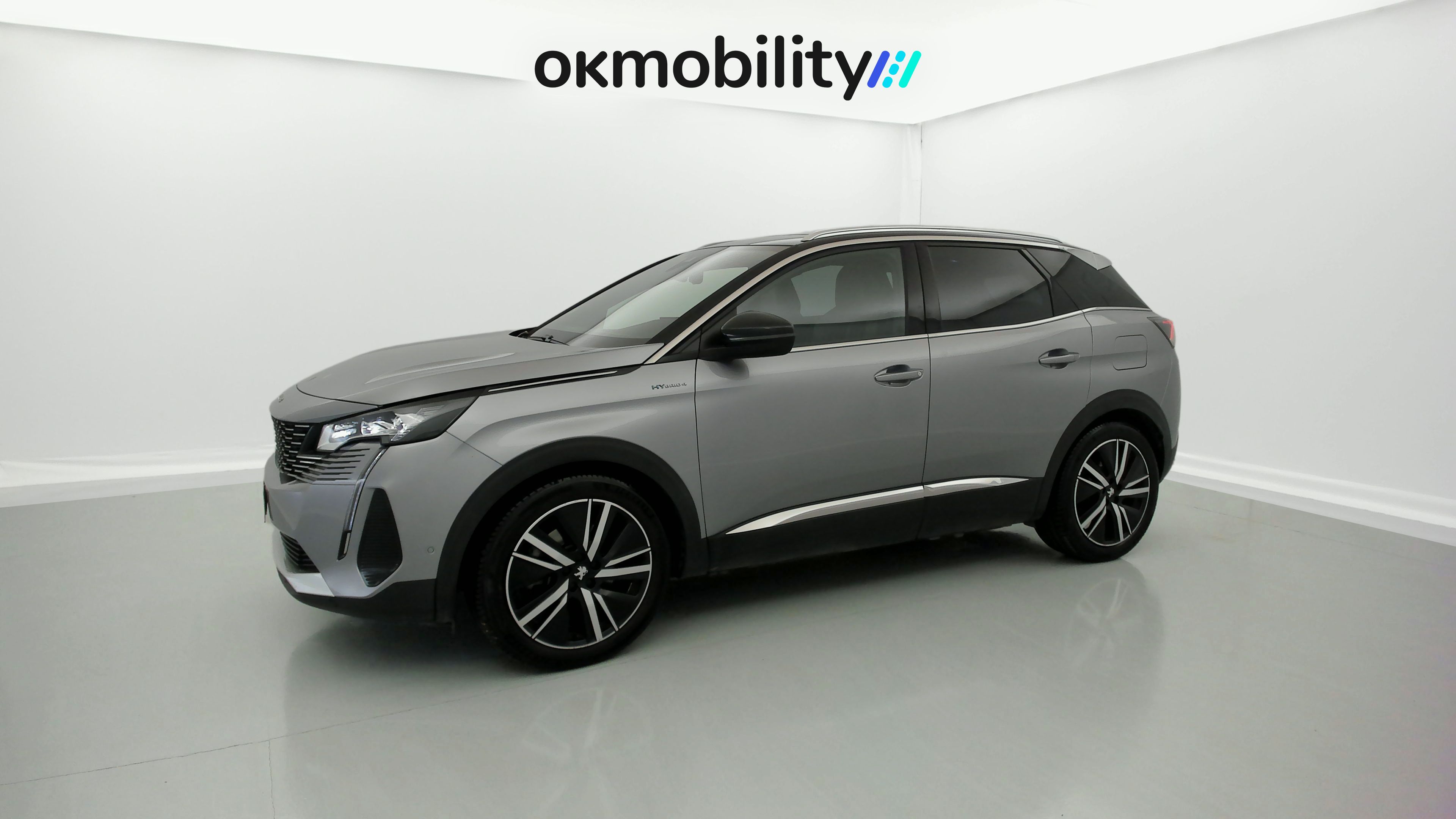 peugeot 3008 gt pack 1.6 HYBRID 300 EAT PHEV 2022 gris artense / negro 5