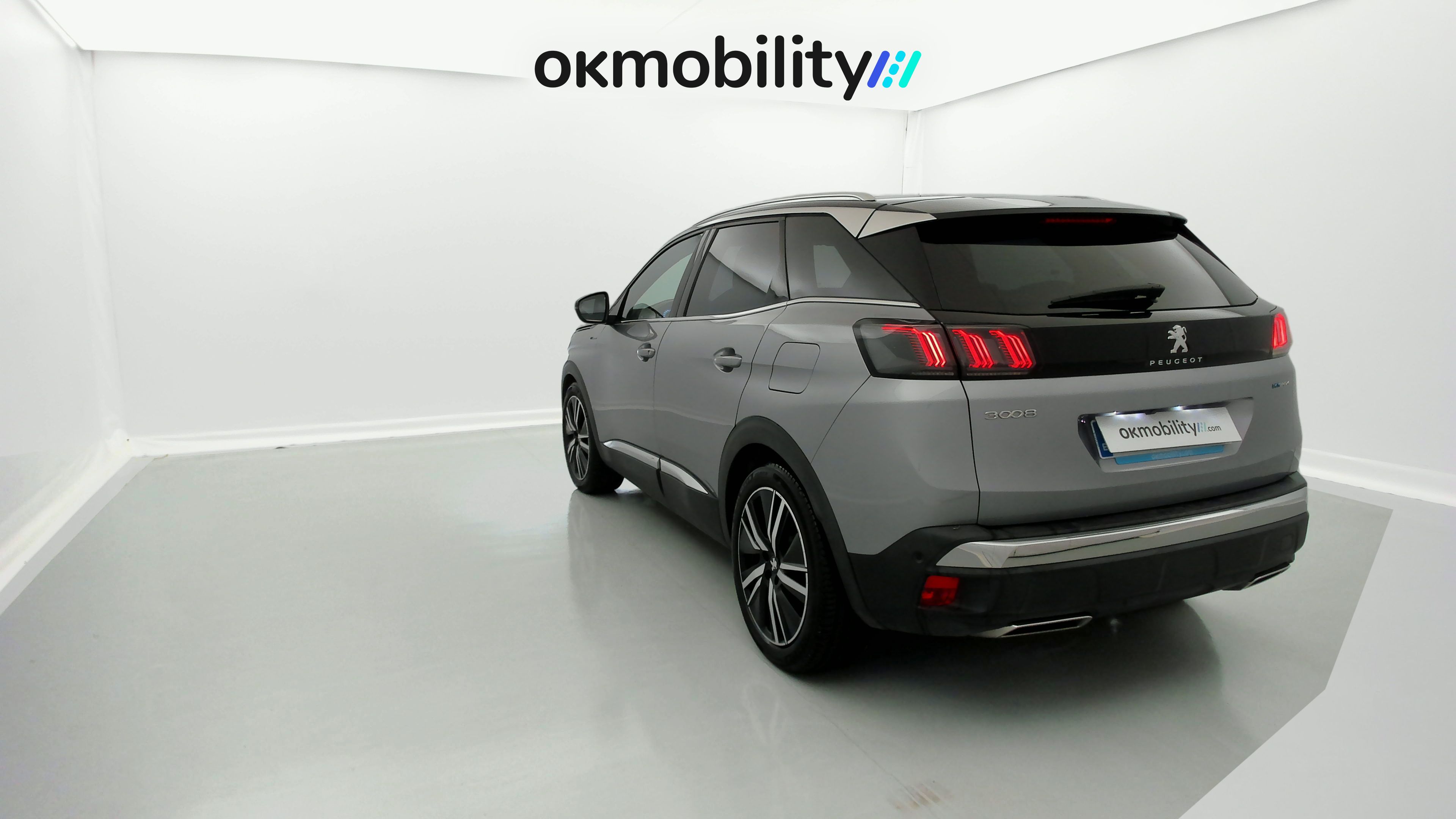 peugeot 3008 gt pack 1.6 HYBRID 300 EAT PHEV 2022 gris artense / negro 9