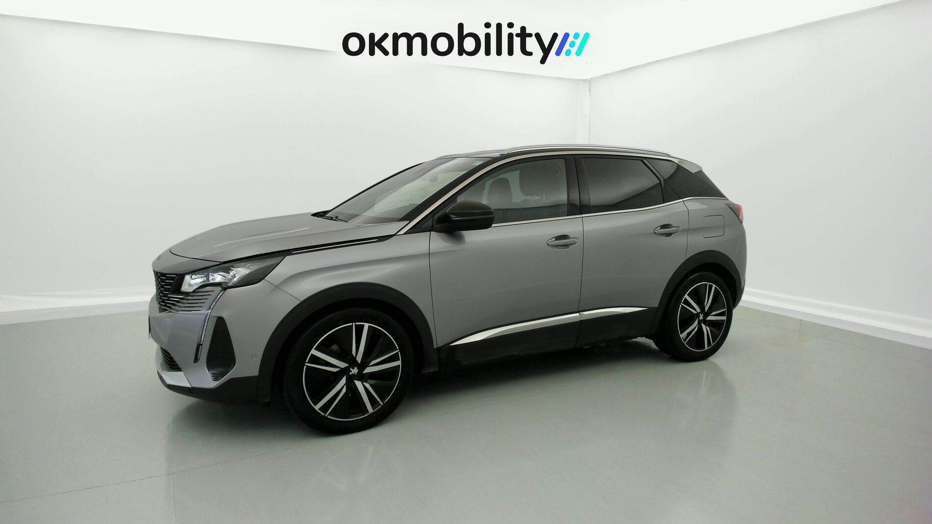 peugeot 3008 gt pack 1.6 HYBRID 300 EAT PHEV 2022 gris artense / negro 4