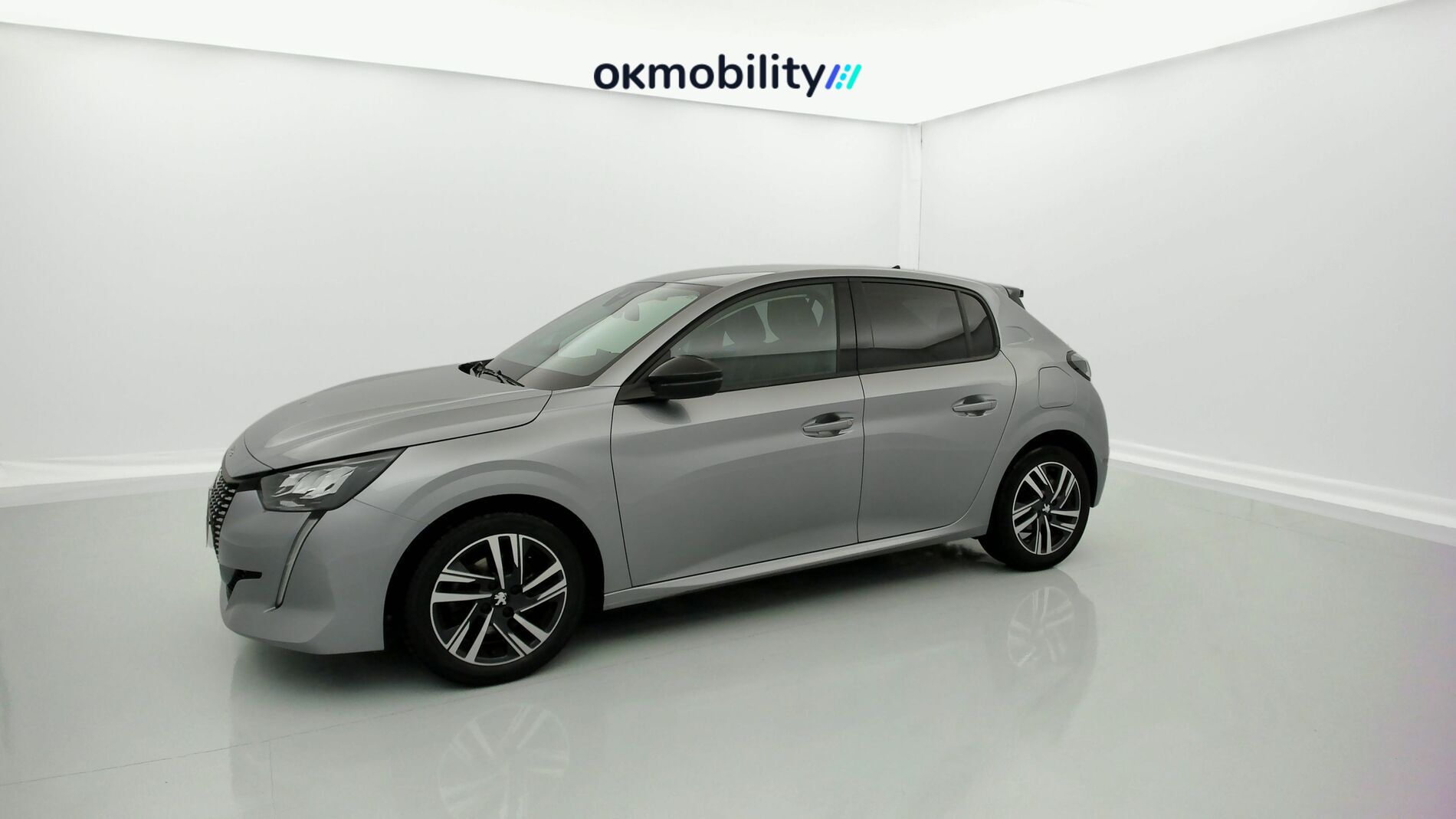 peugeot 208 allure 1.2 PURETECH 100 2023 gris artense 2