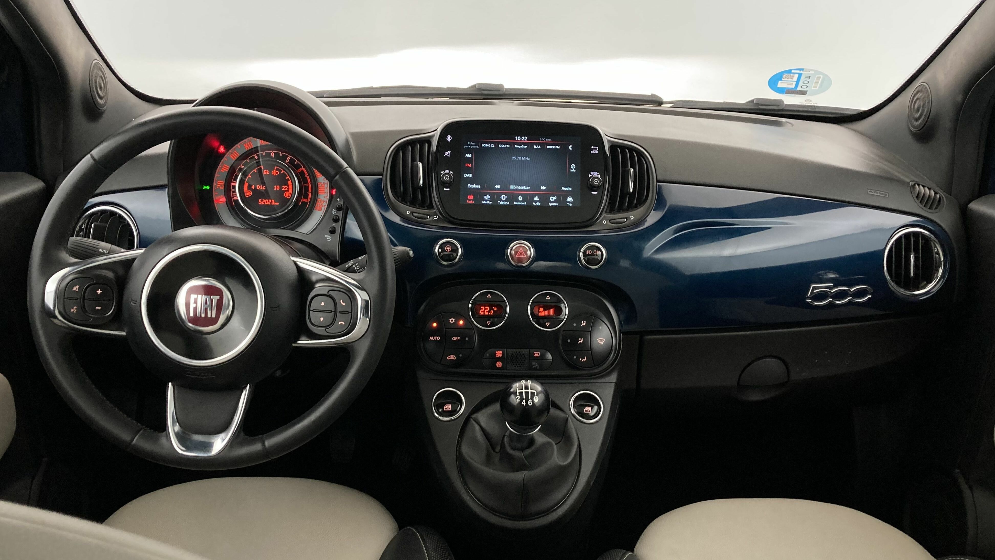 fiat 500 dolcevita 1.0 HYBRID 70 MHEV 2023 azul di pinto di blu 17