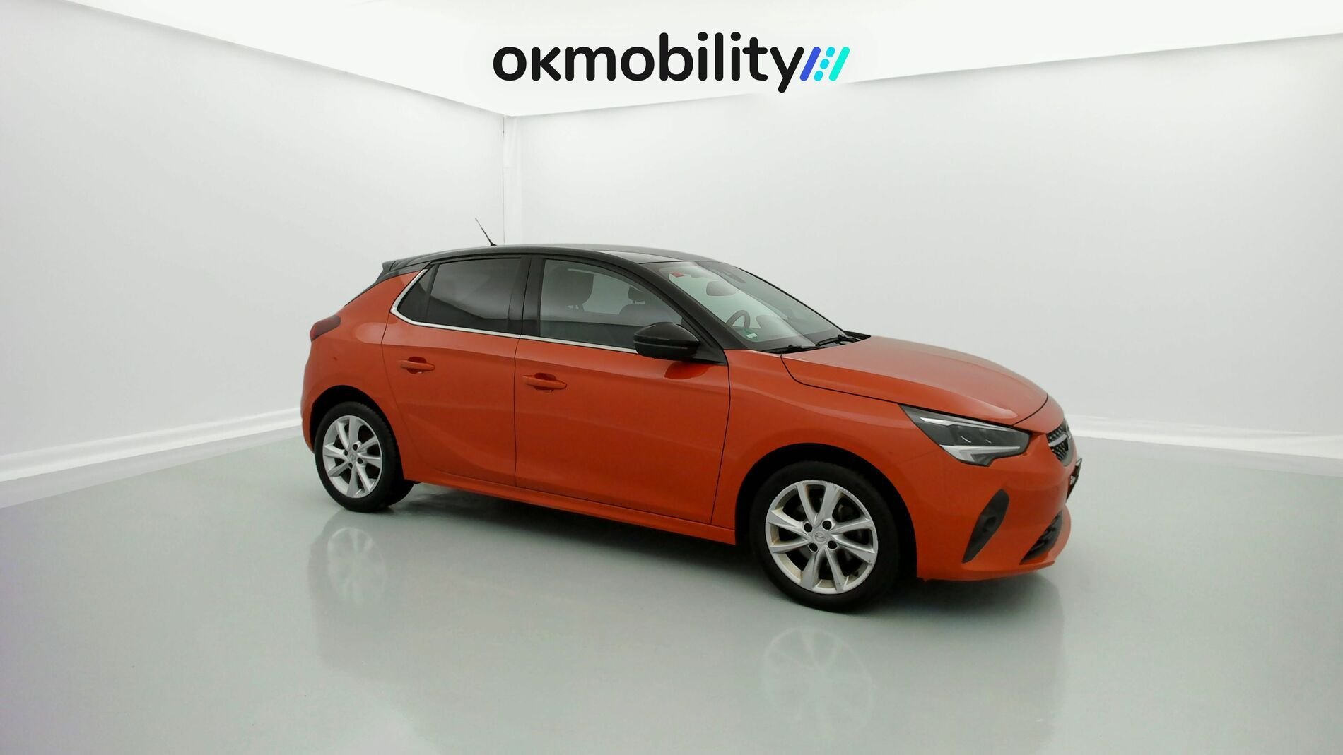 opel corsa elegance 1.2 100 2021 power orange / dach schwarz 2