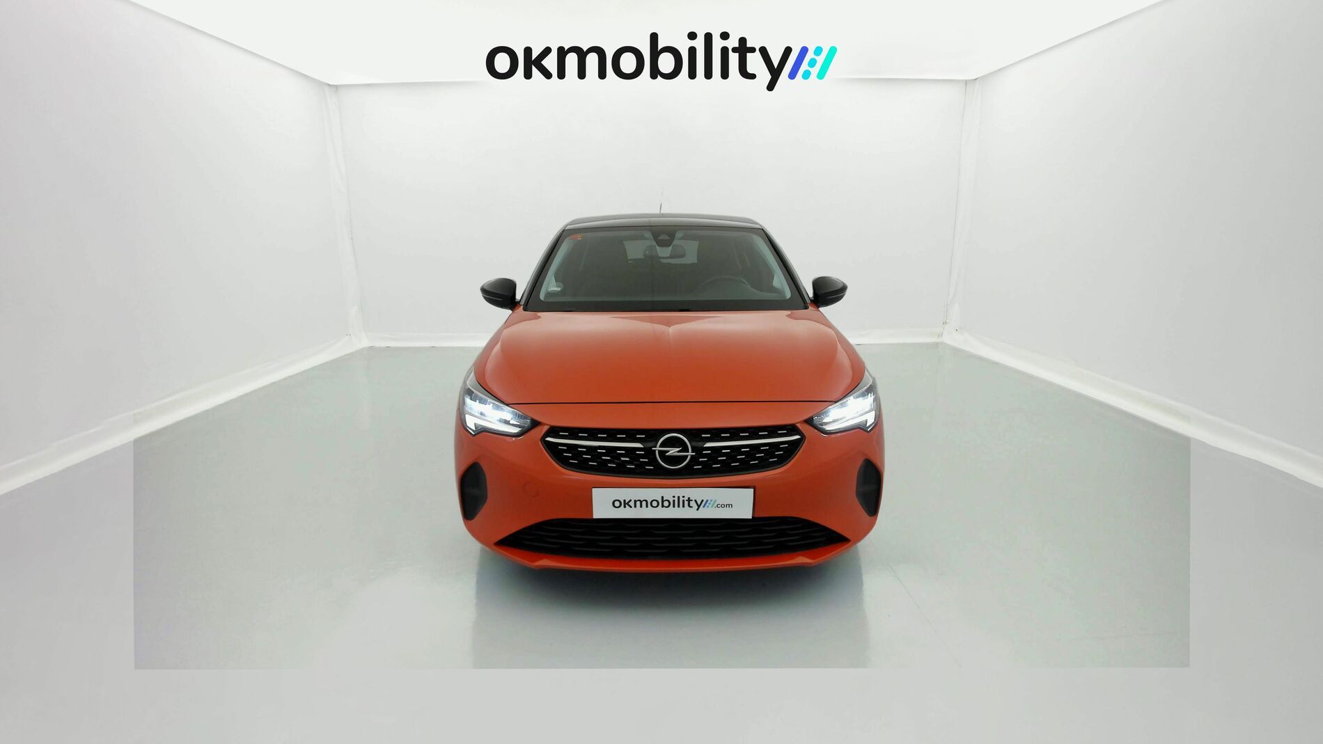 opel corsa elegance 1.2 100 2021 power orange / dach schwarz 1