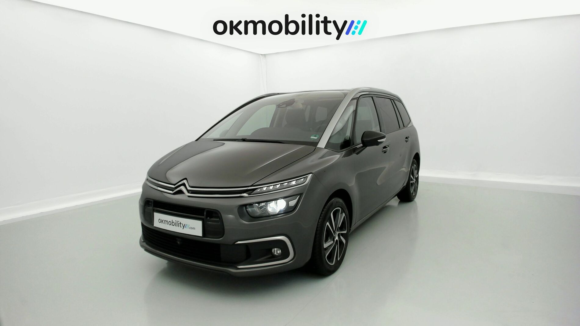 citroen c4 grand spacetourer shine pack 1.5 BLUEHDI 130 EAT 2021 platinum-grau 1