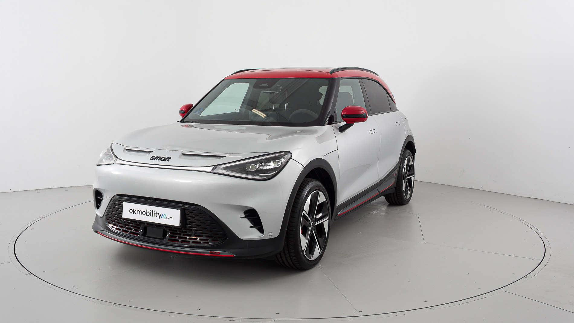 smart #1 brabus 428 4X4 2023 cyber silver / radiant red 1