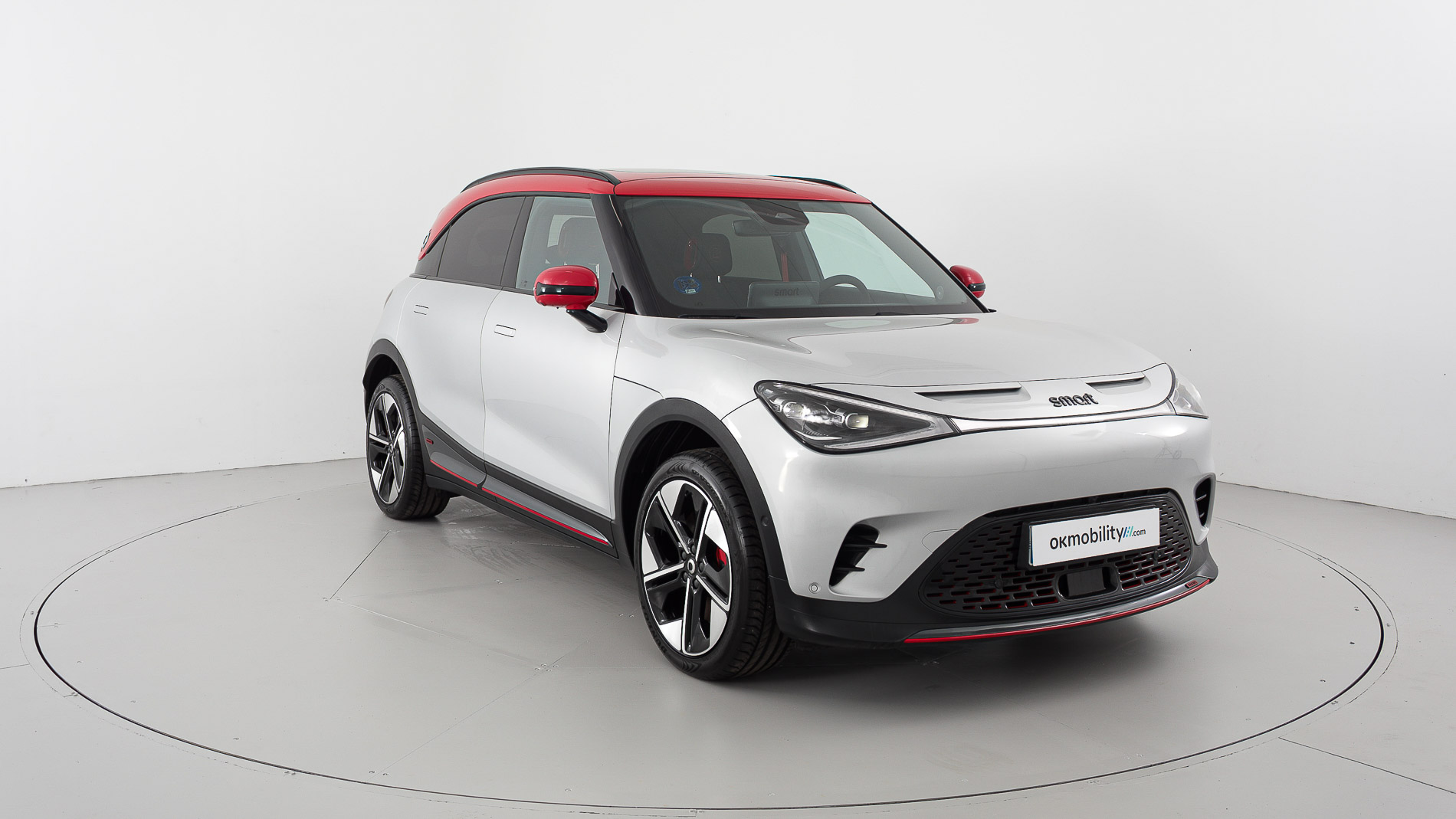 smart #1 brabus 428 4X4 2023 cyber silver / radiant red 3
