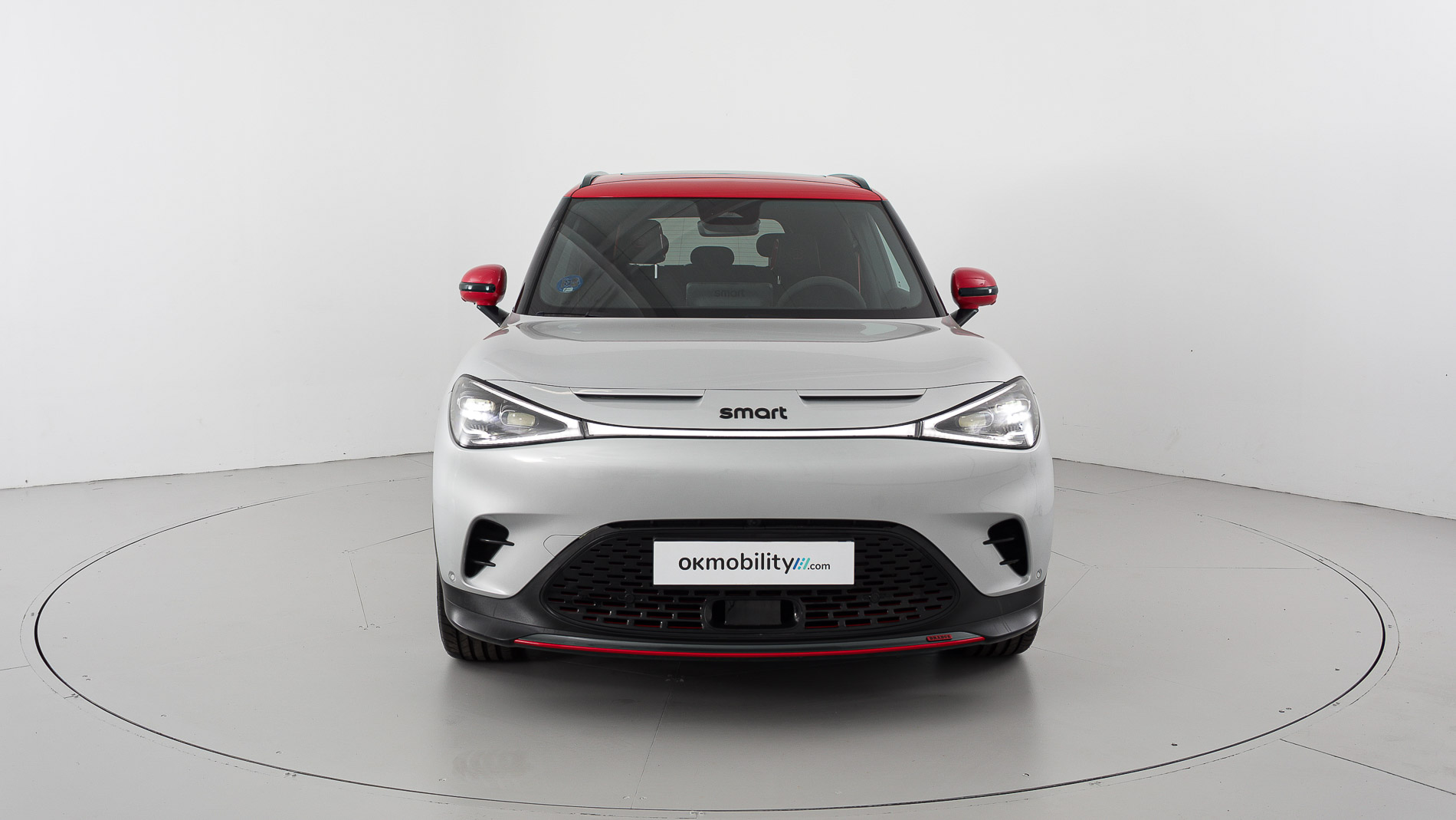 smart #1 brabus 428 4X4 2023 cyber silver / radiant red 4