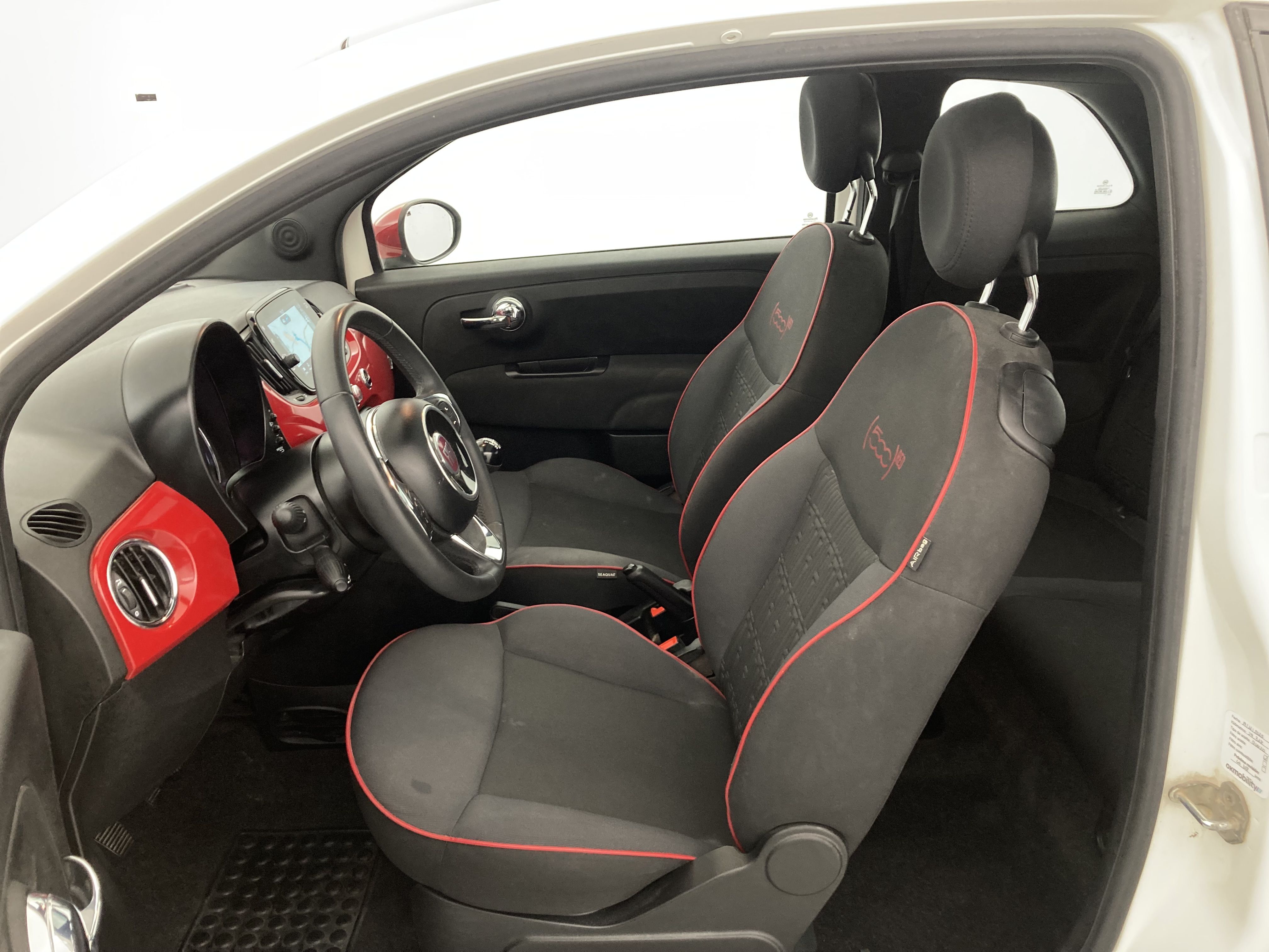 fiat 500 red 1.0 HYBRID 70 MHEV 2023 blanco gelato 19