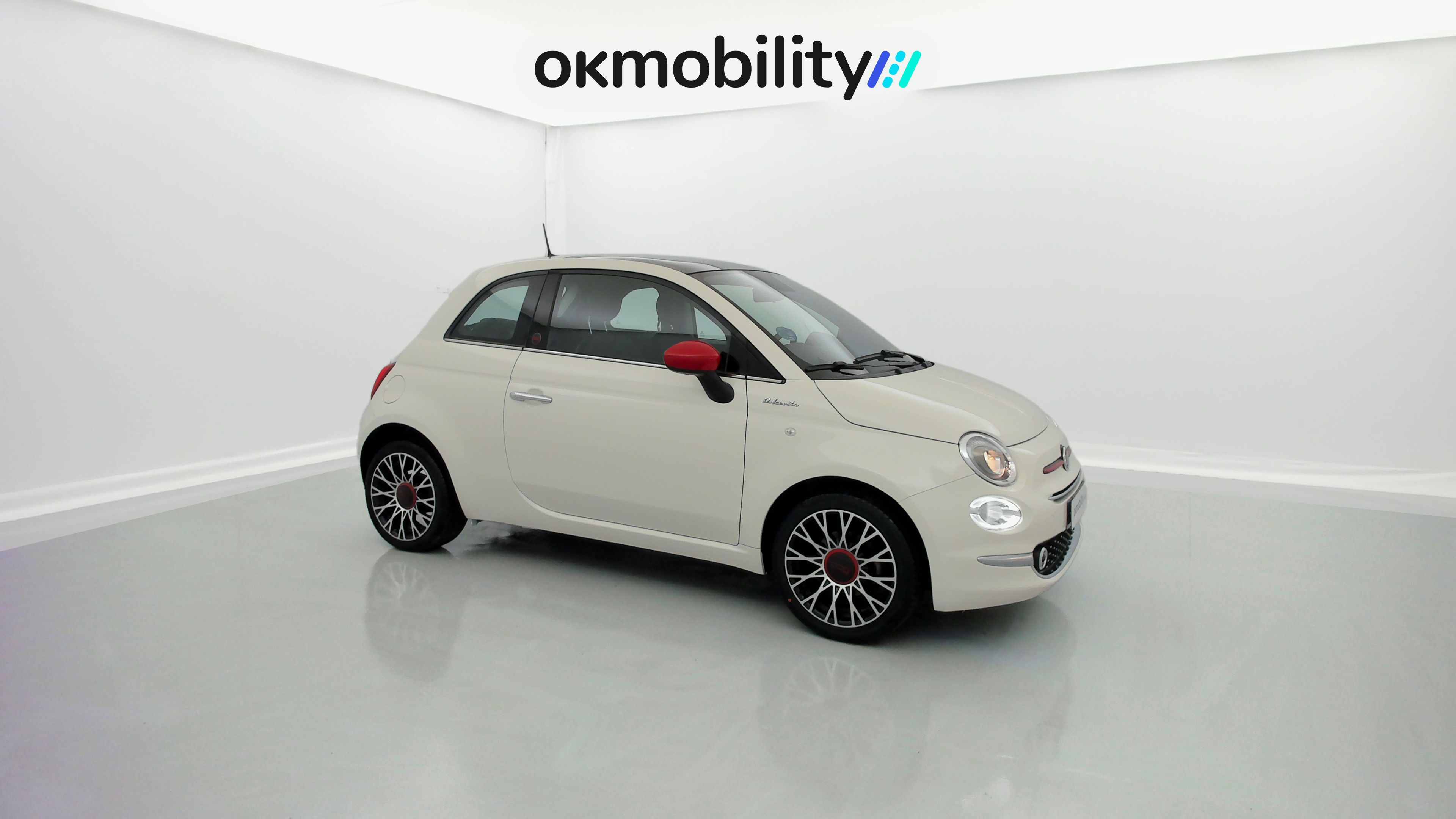 fiat 500 red 1.0 HYBRID 70 MHEV 2023 blanco gelato 3