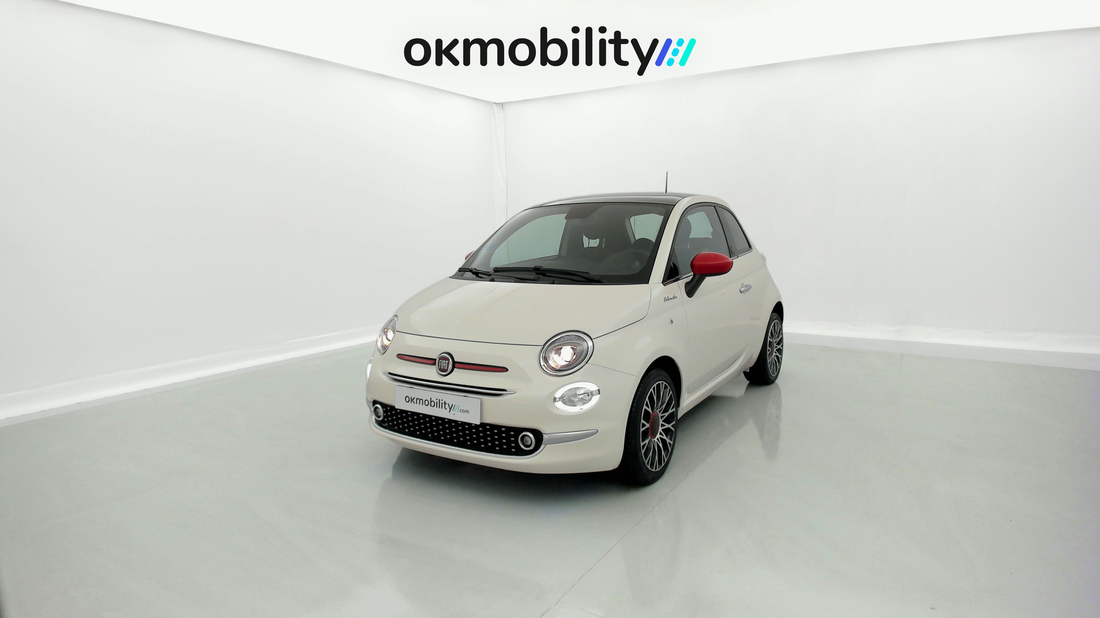 fiat 500 red 1.0 HYBRID 70 MHEV 2023 blanco gelato 5