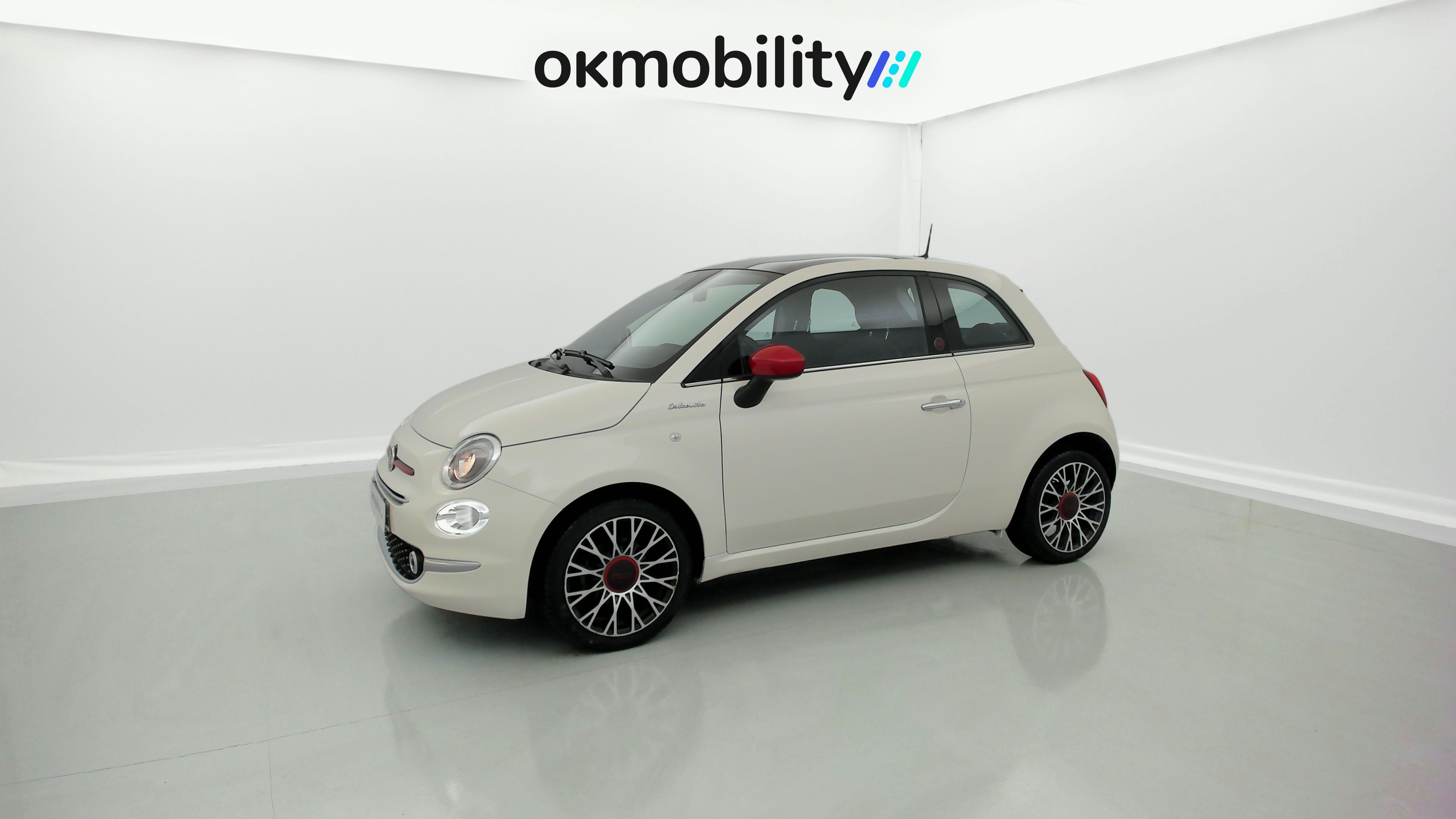 fiat 500 red 1.0 HYBRID 70 MHEV 2023 blanco gelato 8