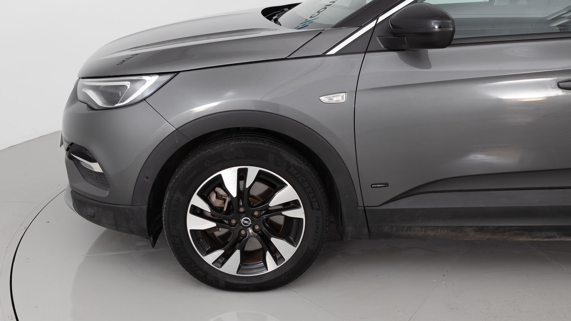 opel grandland x ultimate 1.6 PHEV 300 AT 2021 gris moai / techo negro 23