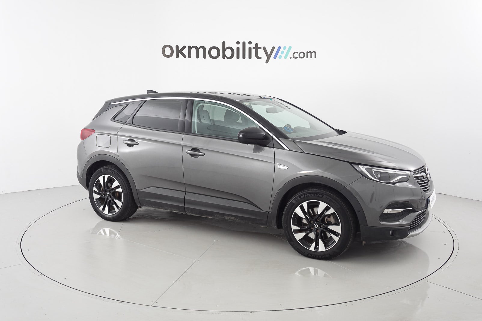 opel grandland x ultimate 1.6 PHEV 300 AT 2021 gris moai / techo negro 2