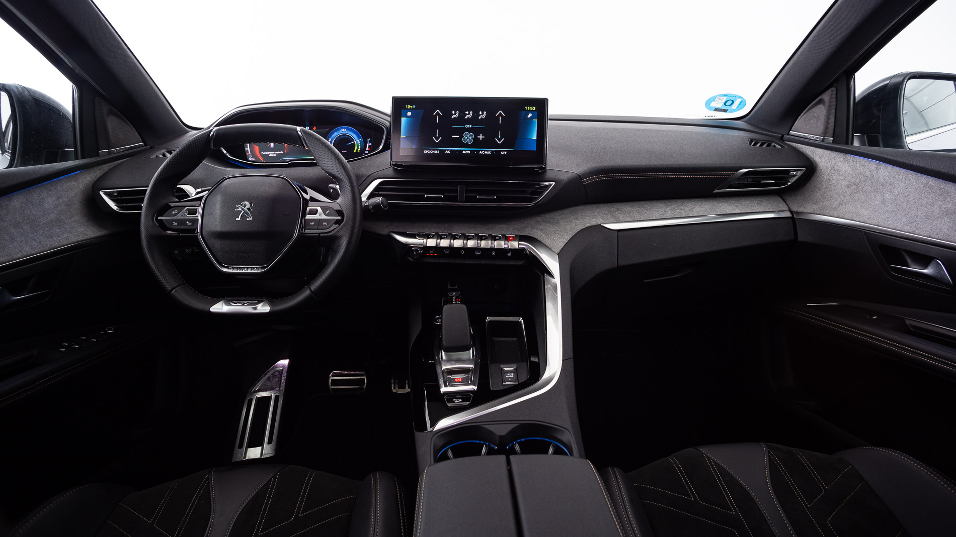 peugeot 3008 gt pack 1.6 HYBRID 300 EAT PHEV 2022 gris artense / negro 16