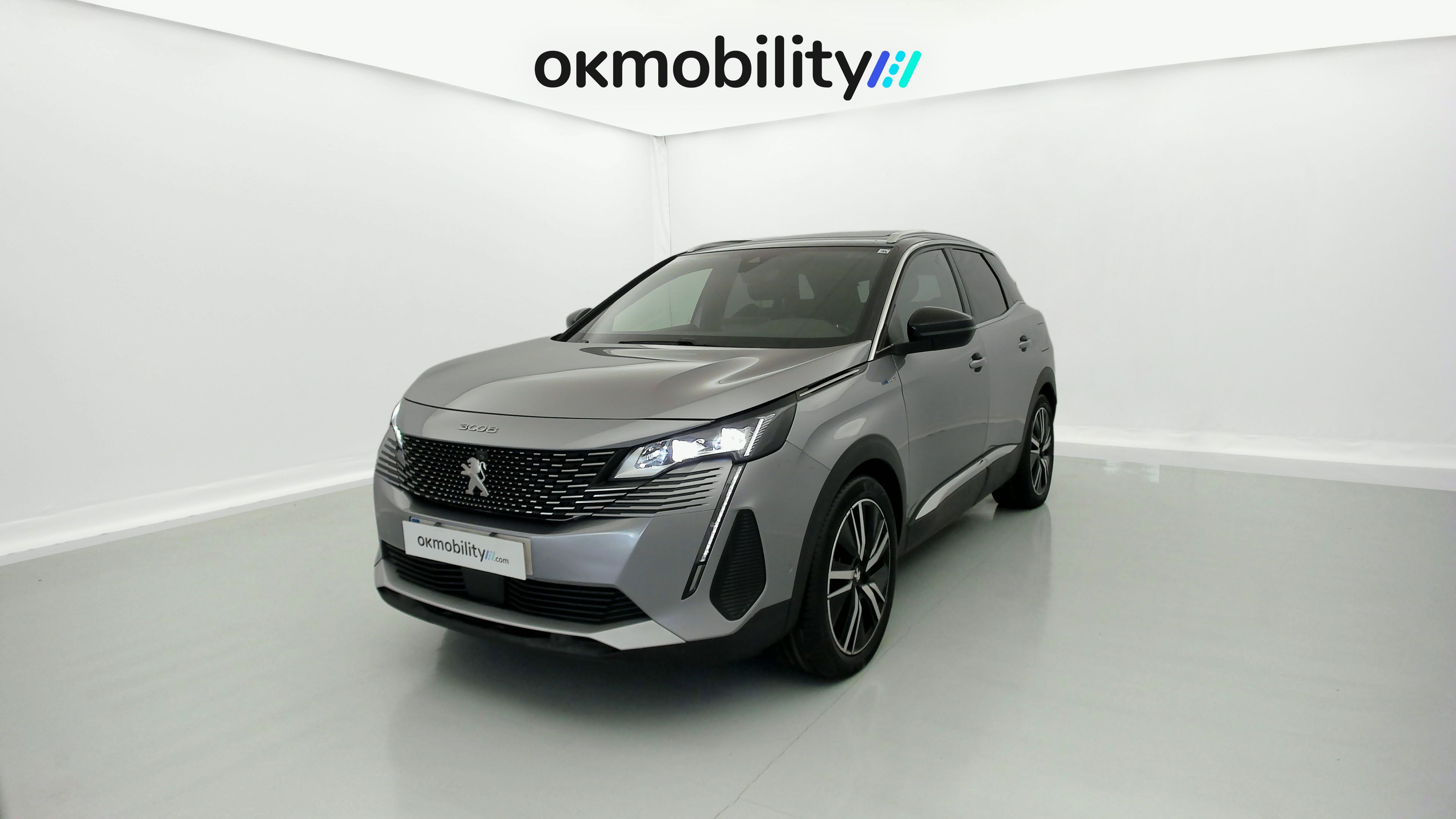 peugeot 3008 gt pack 1.6 HYBRID 300 EAT PHEV 2022 gris artense / negro 1