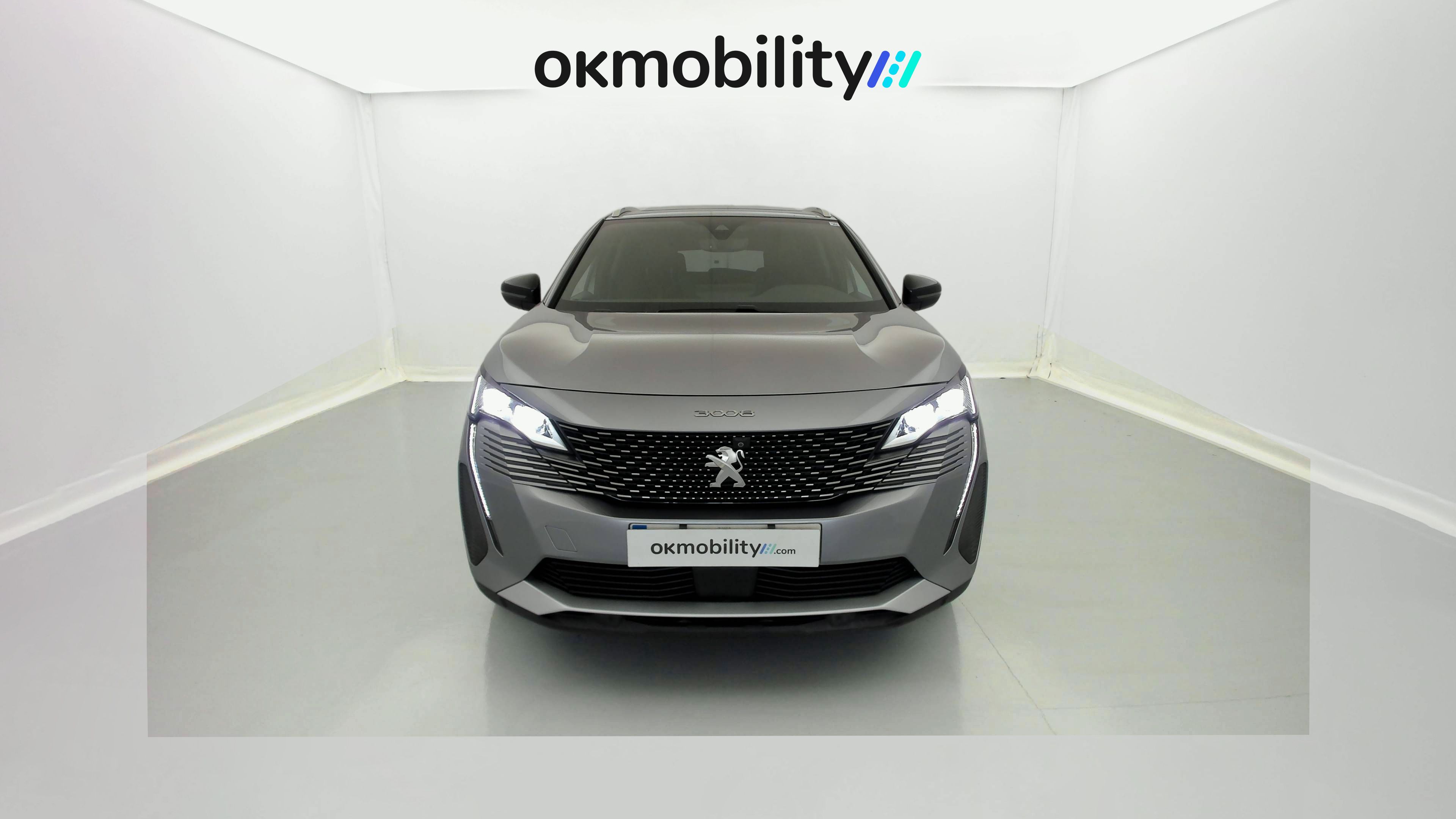 peugeot 3008 gt pack 1.6 HYBRID 300 EAT PHEV 2022 gris artense / negro 4