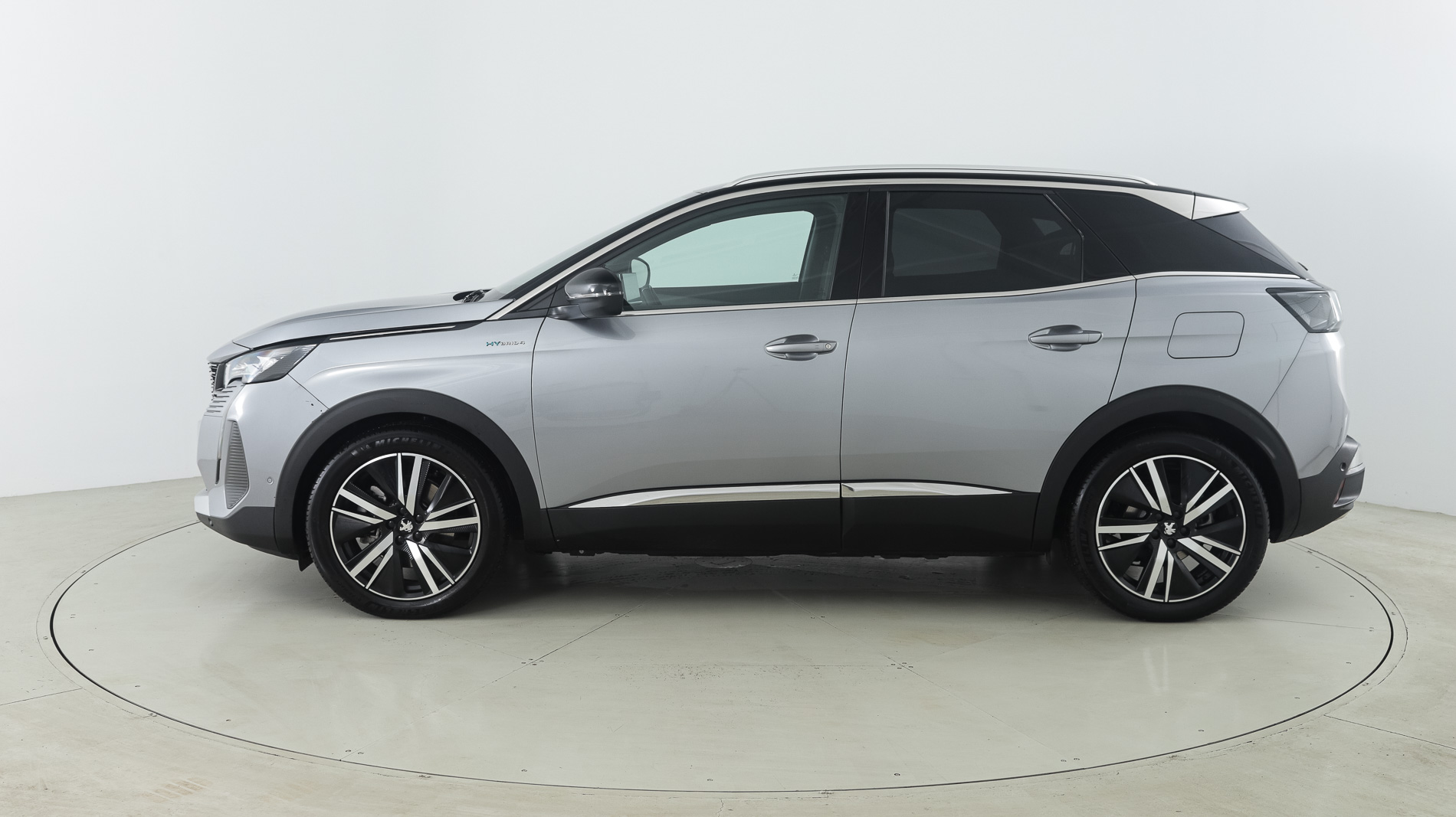 peugeot 3008 gt pack 1.6 HYBRID 300 EAT PHEV 2022 gris artense / negro 8