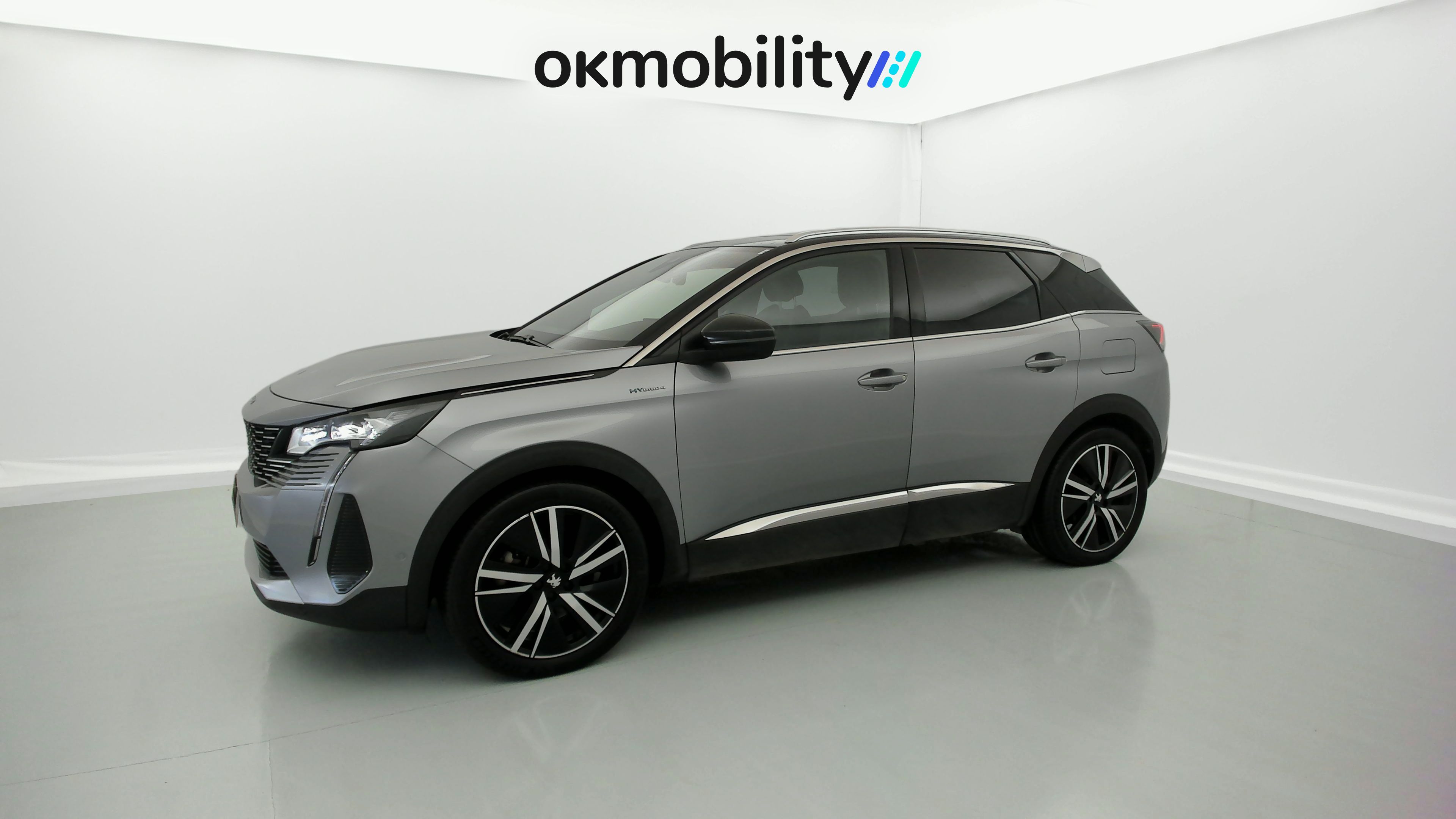peugeot 3008 gt pack 1.6 HYBRID 300 EAT PHEV 2022 gris artense / negro 5