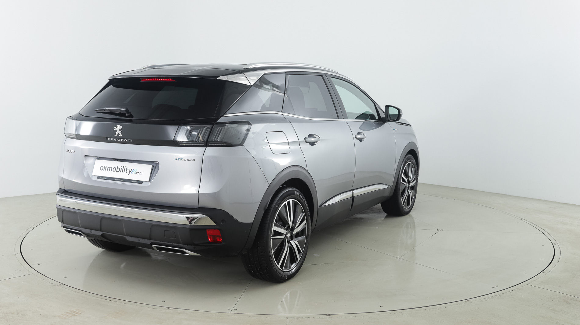 peugeot 3008 gt pack 1.6 HYBRID 300 EAT PHEV 2022 gris artense / negro 12
