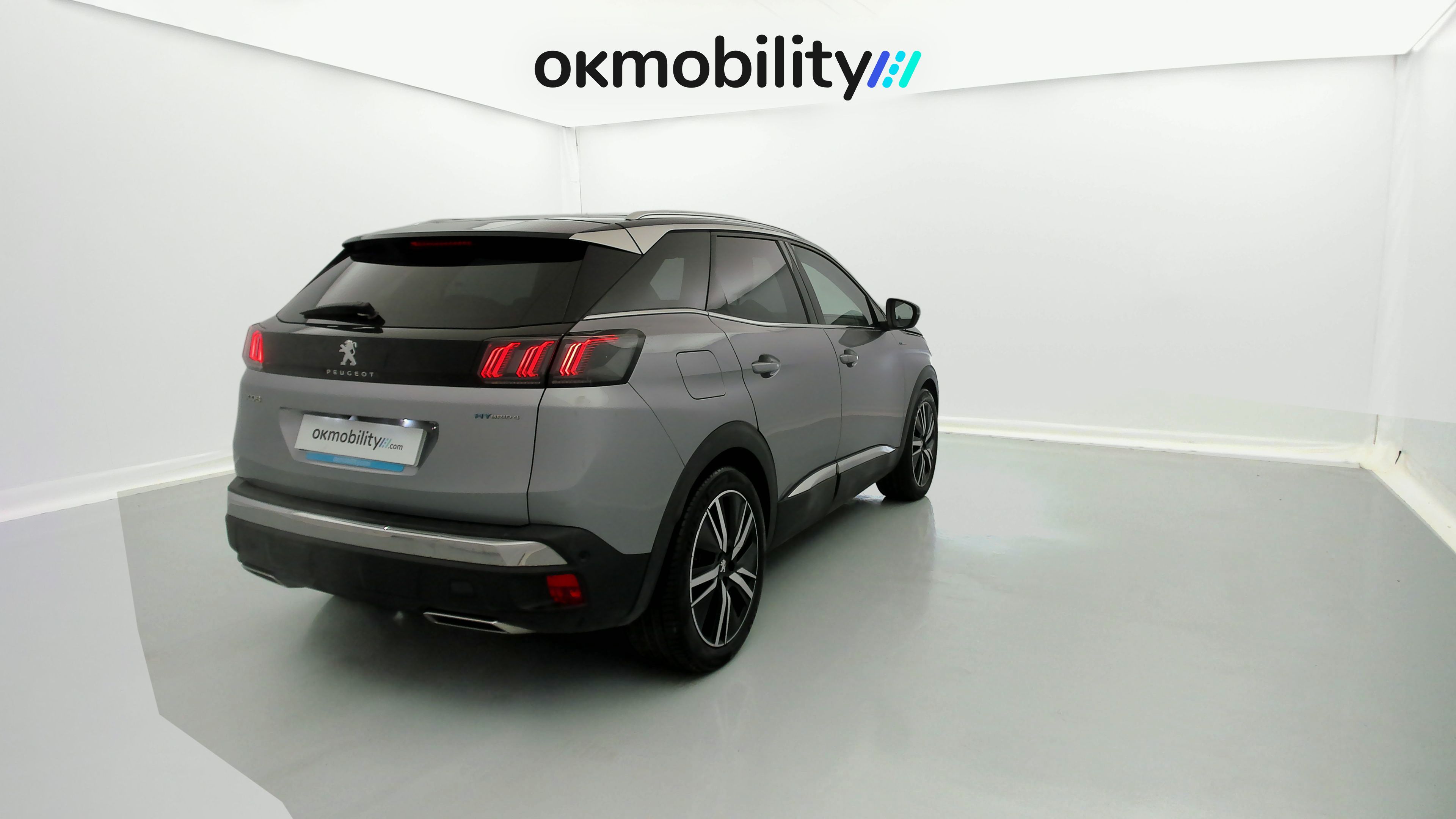 peugeot 3008 gt pack 1.6 HYBRID 300 EAT PHEV 2022 gris artense / negro 11