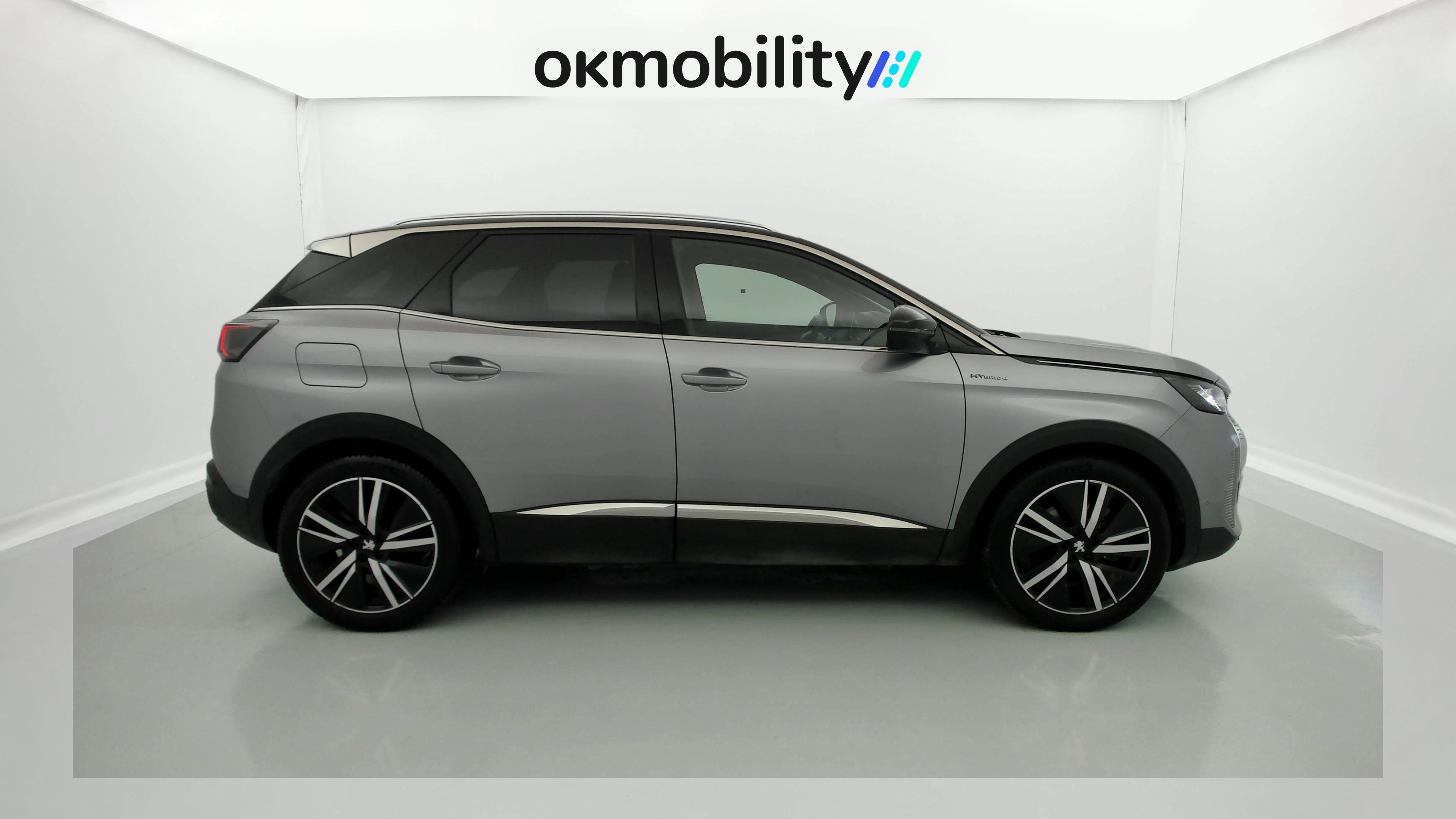 peugeot 3008 gt pack 1.6 HYBRID 300 EAT PHEV 2022 gris artense / negro 2
