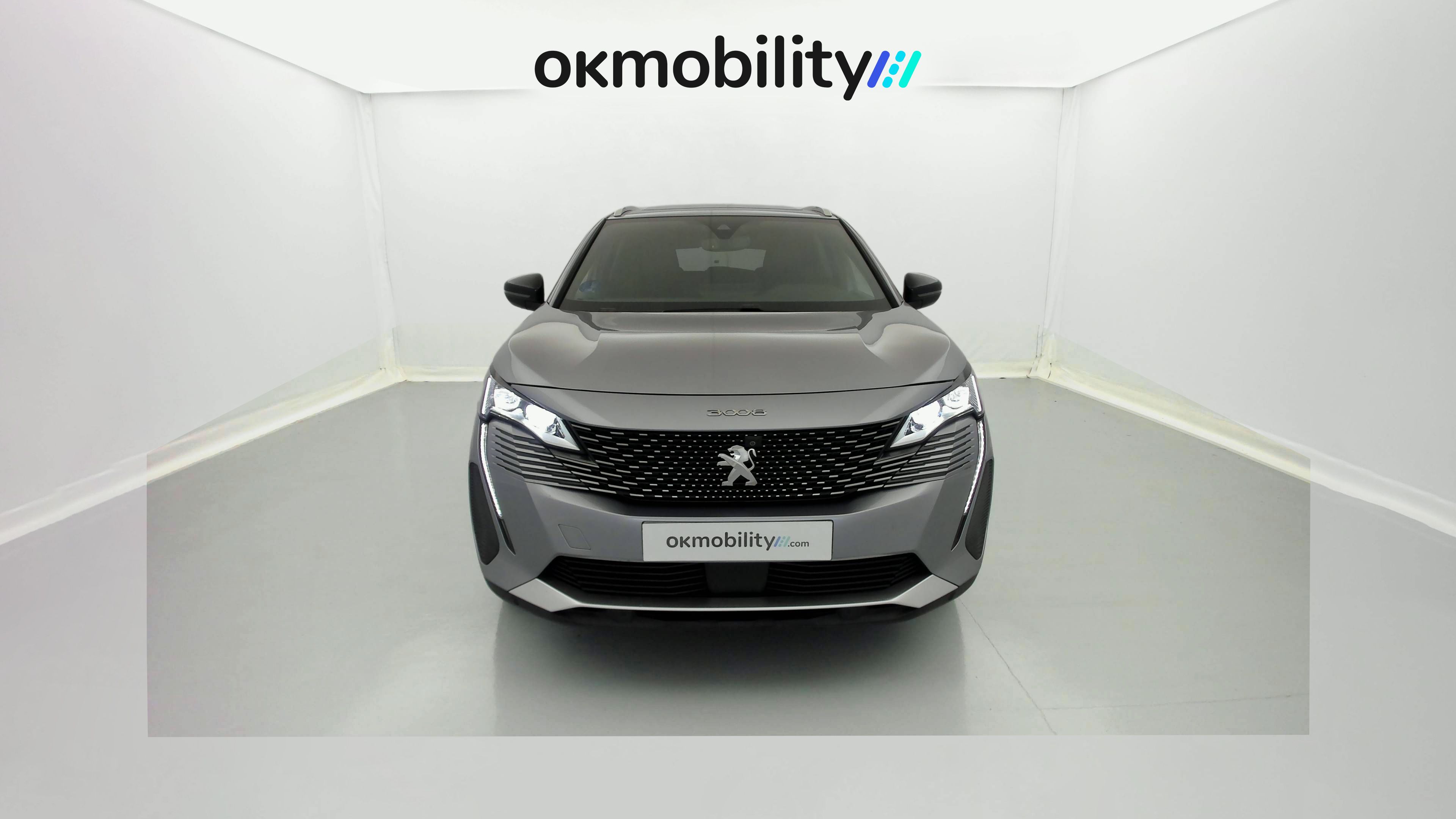 peugeot 3008 gt pack 1.6 HYBRID 300 EAT PHEV 2022 gris artense / negro 4
