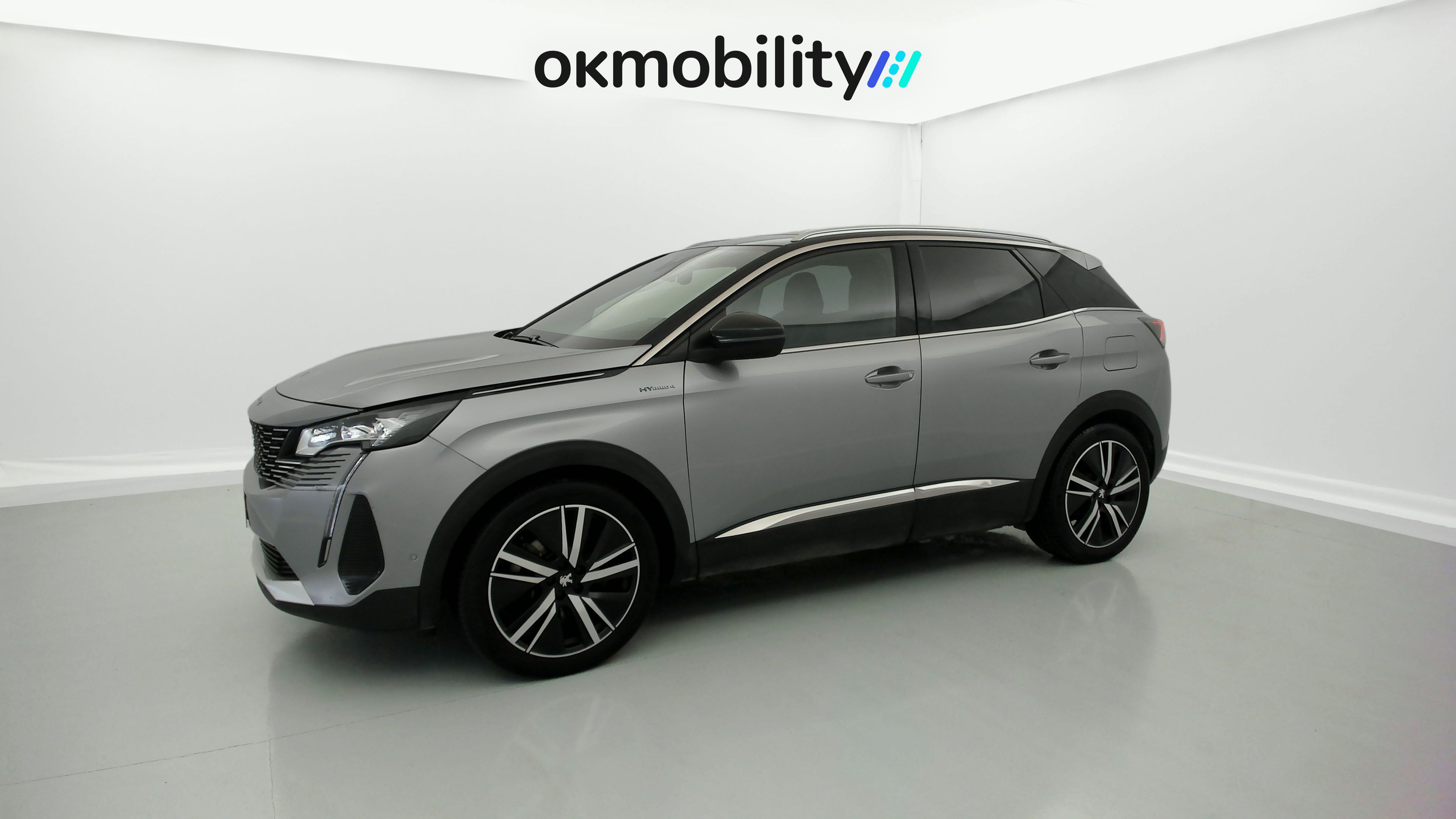 peugeot 3008 gt pack 1.6 HYBRID 300 EAT PHEV 2022 gris artense / negro 5