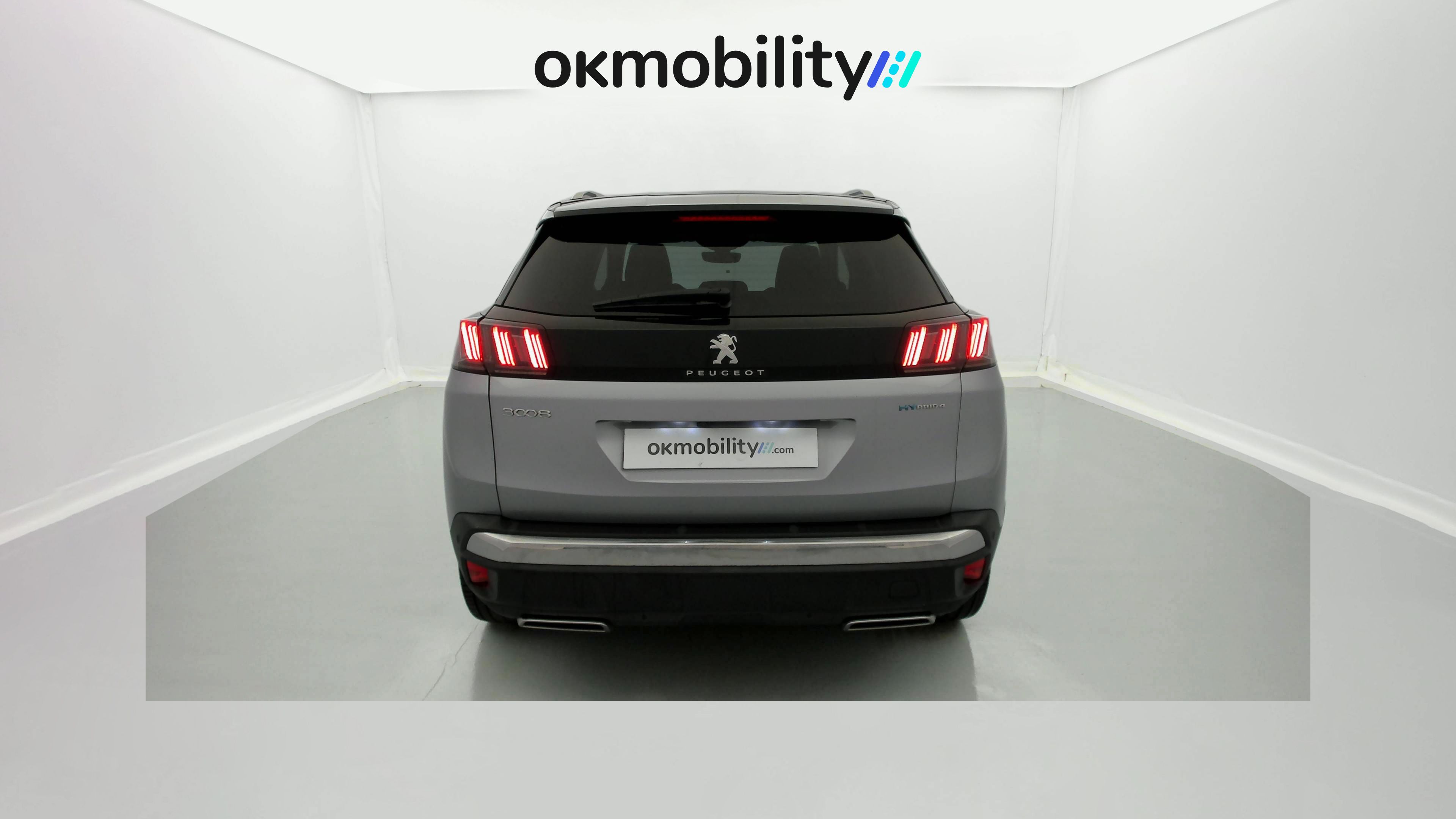 peugeot 3008 gt pack 1.6 HYBRID 300 EAT PHEV 2022 gris artense / negro 10