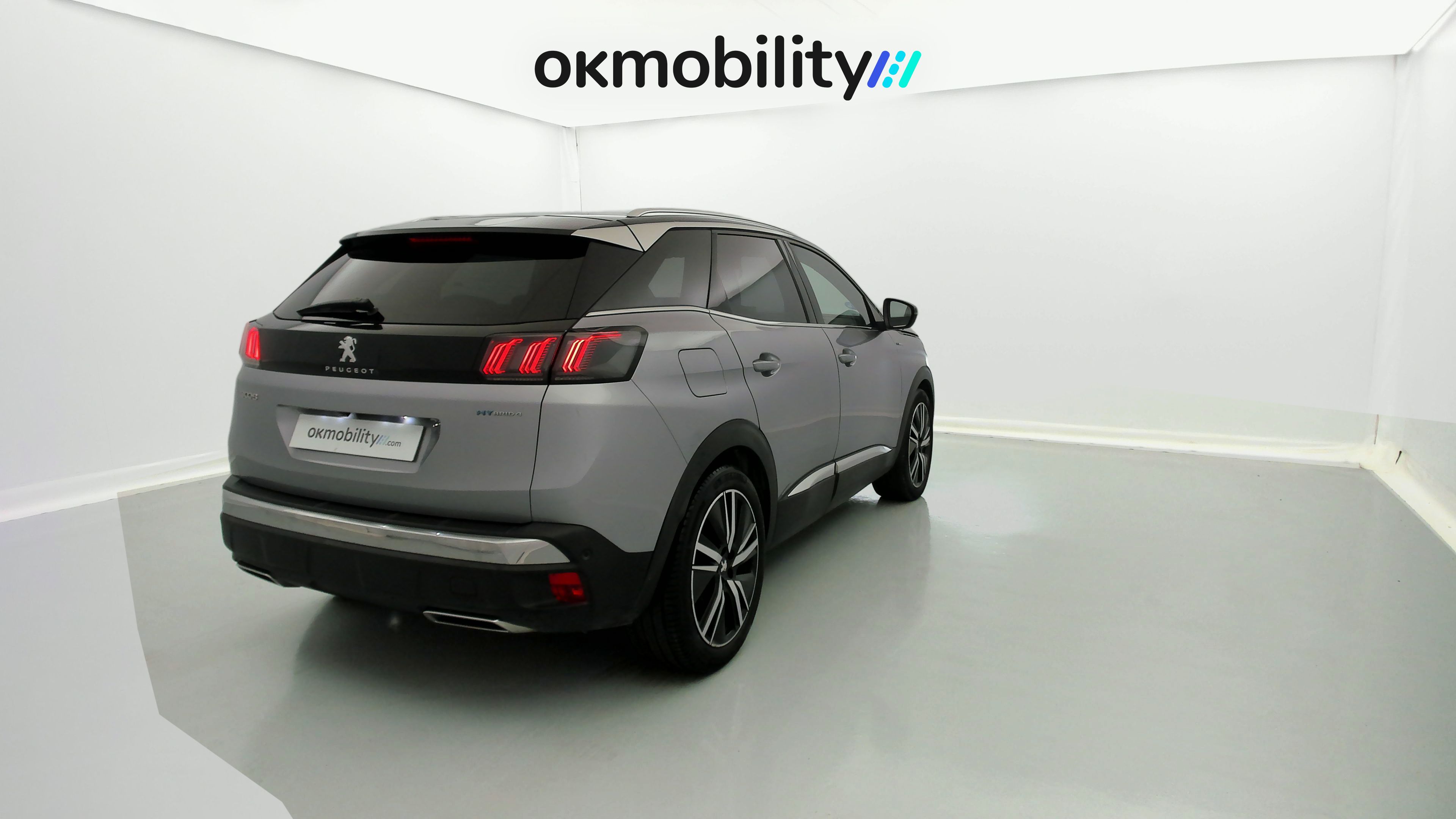 peugeot 3008 gt pack 1.6 HYBRID 300 EAT PHEV 2022 gris artense / negro 11