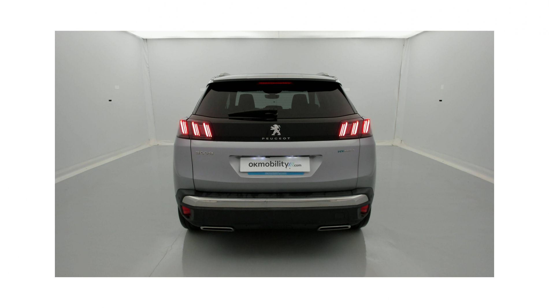 peugeot 3008 gt pack 1.6 HYBRID 300 EAT PHEV 2022 gris artense / negro 9