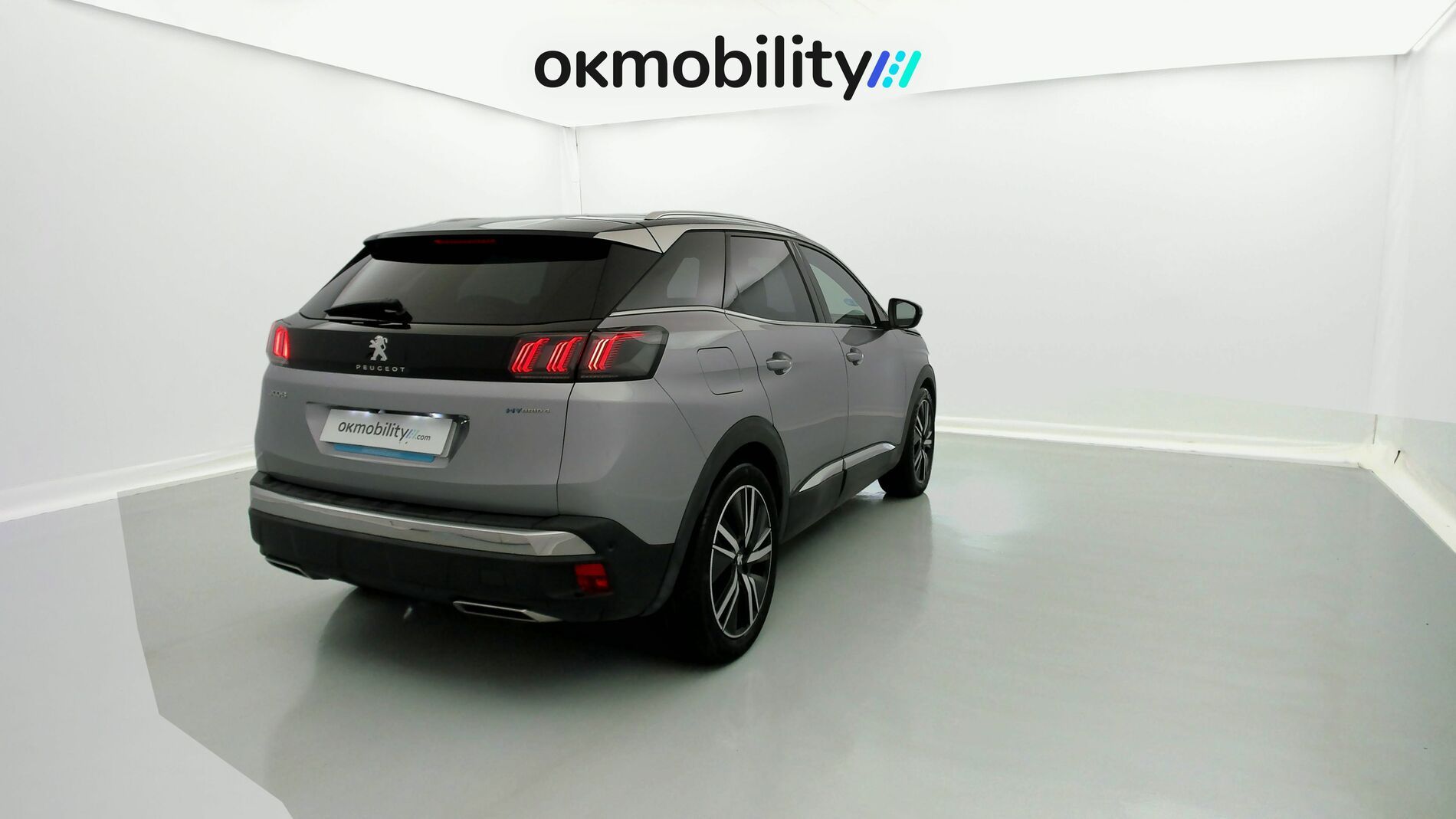 peugeot 3008 gt pack 1.6 HYBRID 300 EAT PHEV 2022 gris artense / negro 10