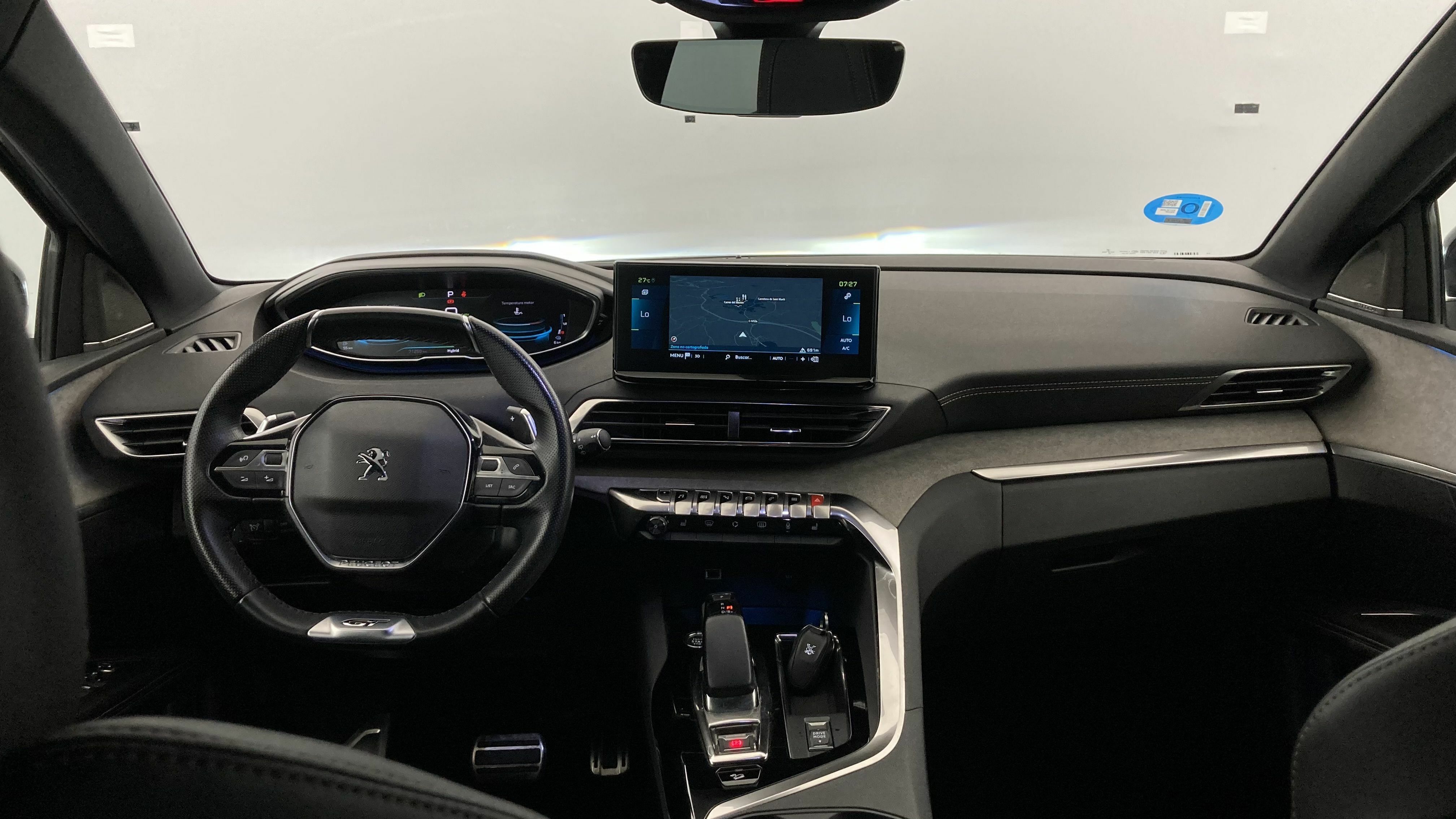 peugeot 3008 gt pack 1.6 HYBRID 300 EAT PHEV 2022 gris artense / negro 4