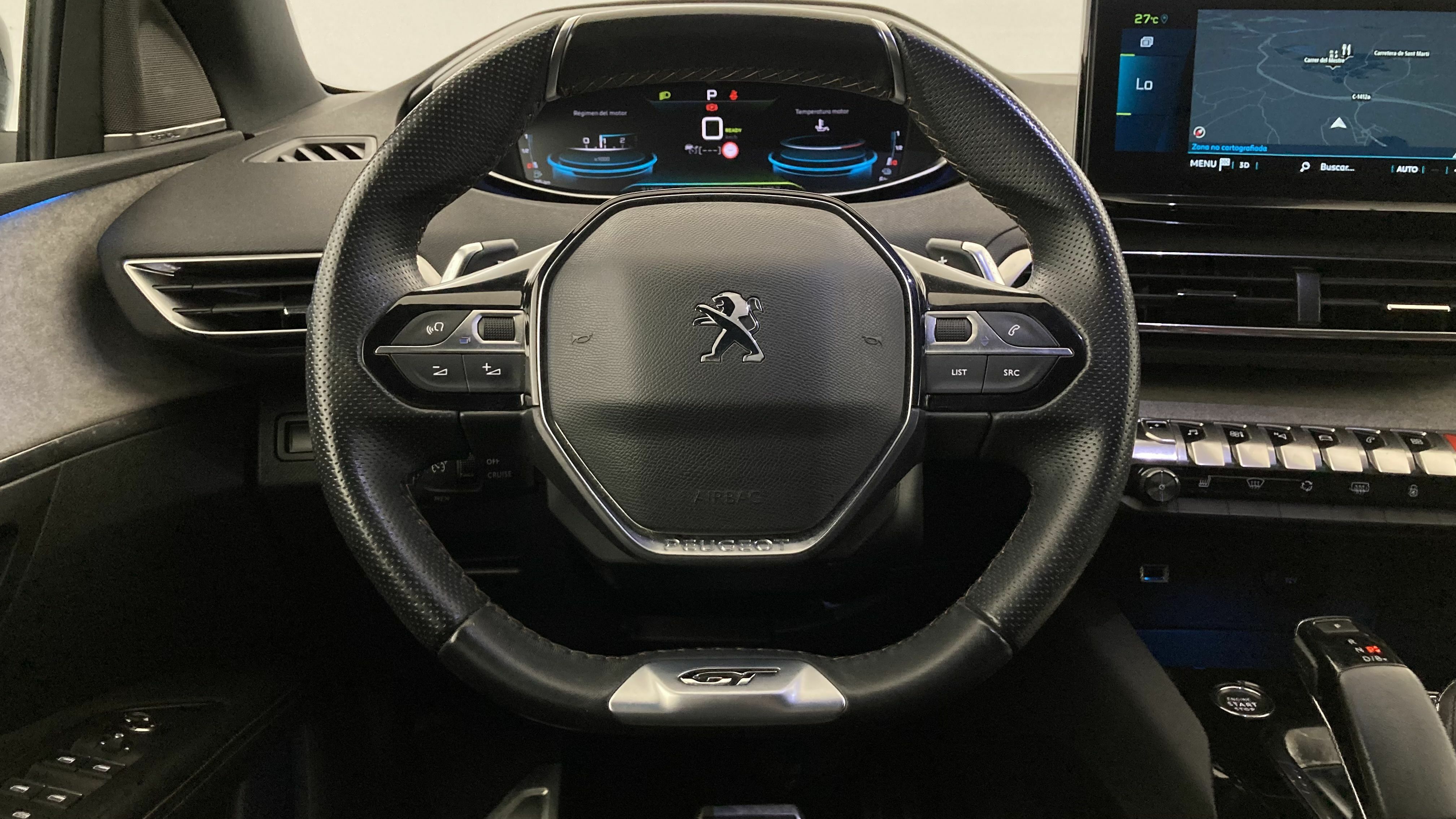 peugeot 3008 gt pack 1.6 HYBRID 300 EAT PHEV 2022 gris artense / negro 5