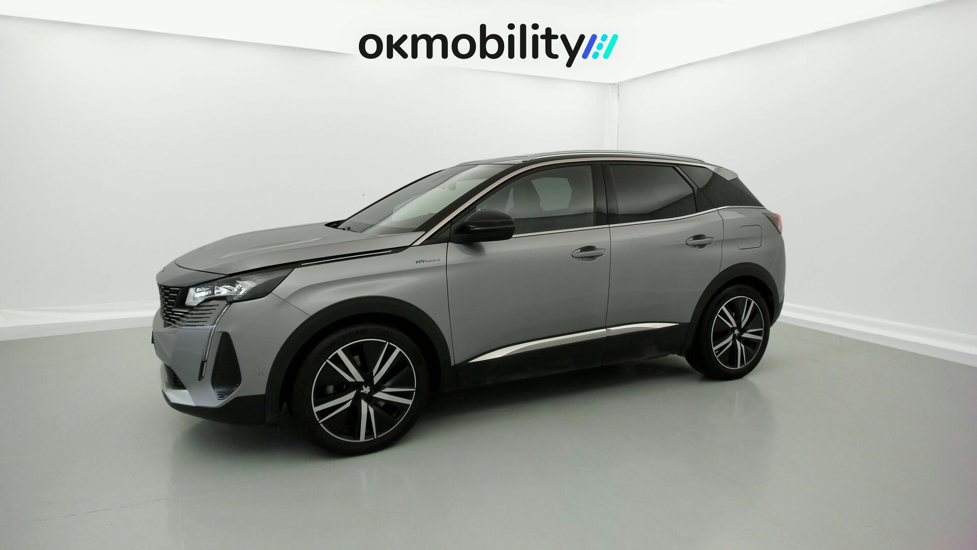 peugeot 3008 gt pack 1.6 HYBRID 300 EAT PHEV 2022 gris artense / negro 5