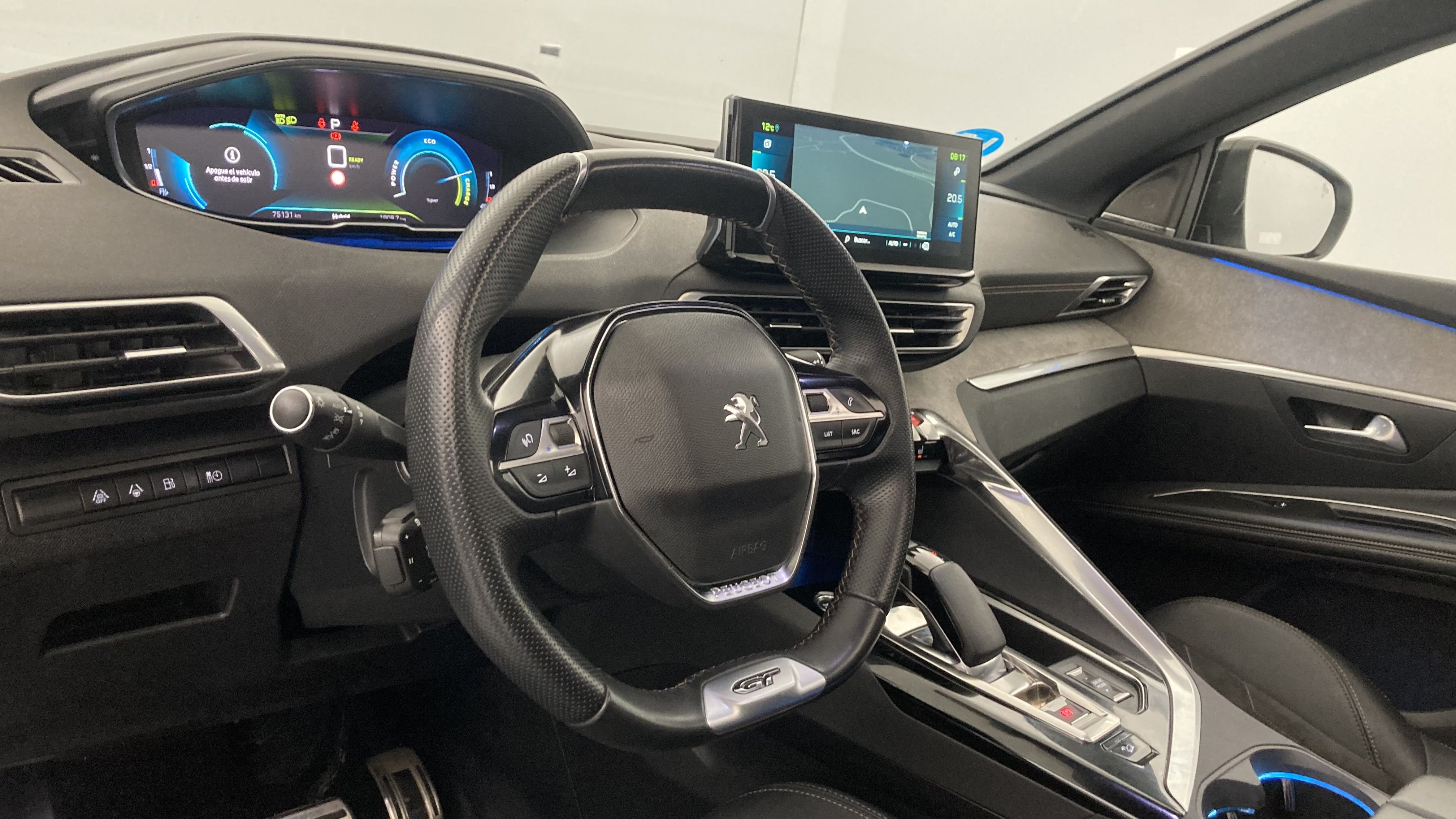 peugeot 3008 gt pack 1.6 HYBRID 300 EAT PHEV 2022 gris artense / negro 19