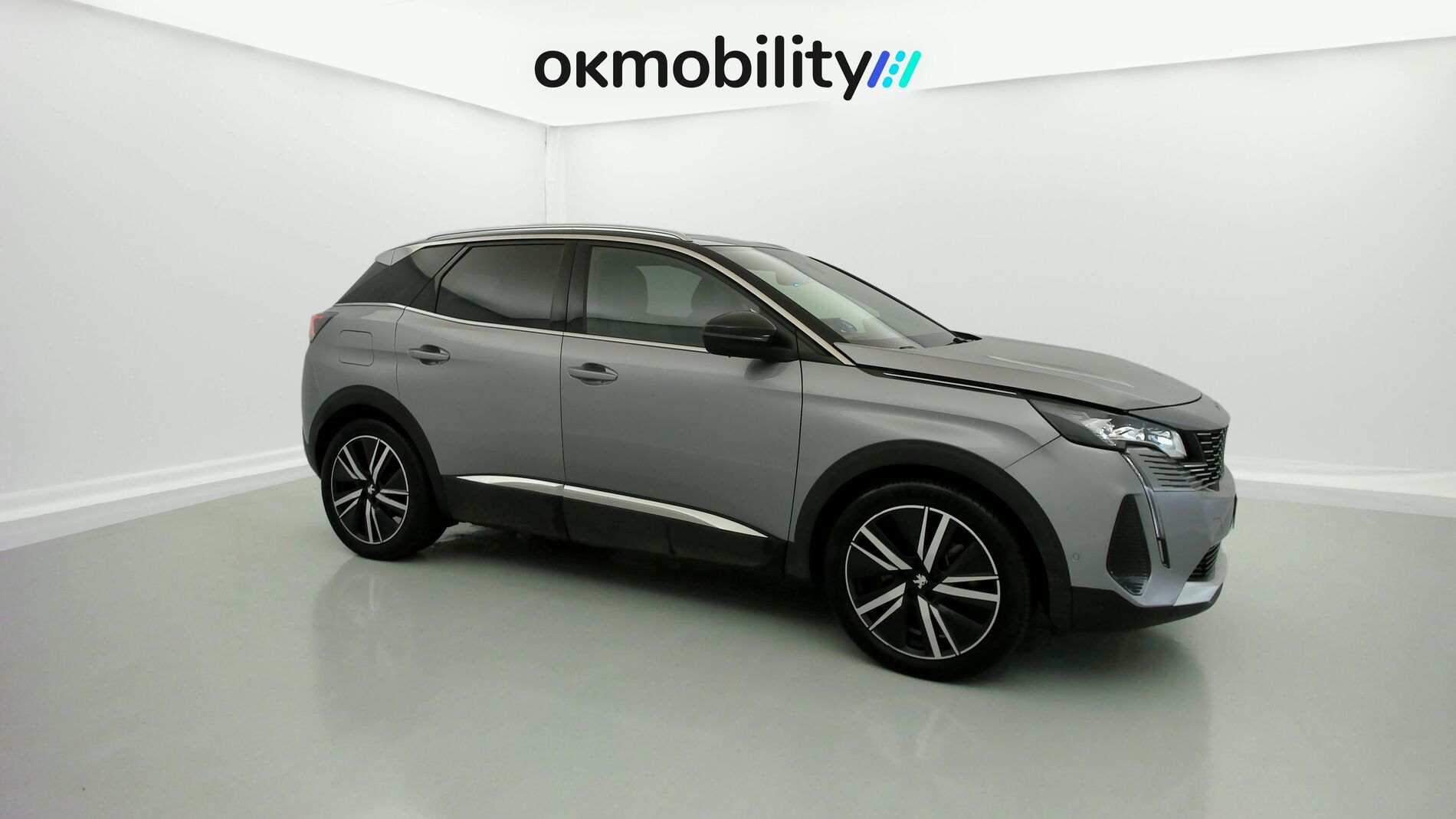 peugeot 3008 gt pack 1.6 HYBRID 300 EAT PHEV 2022 gris artense / negro 2