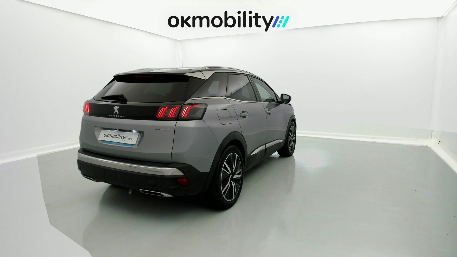 peugeot 3008 gt pack 1.6 HYBRID 300 EAT PHEV 2022 gris artense / negro 10