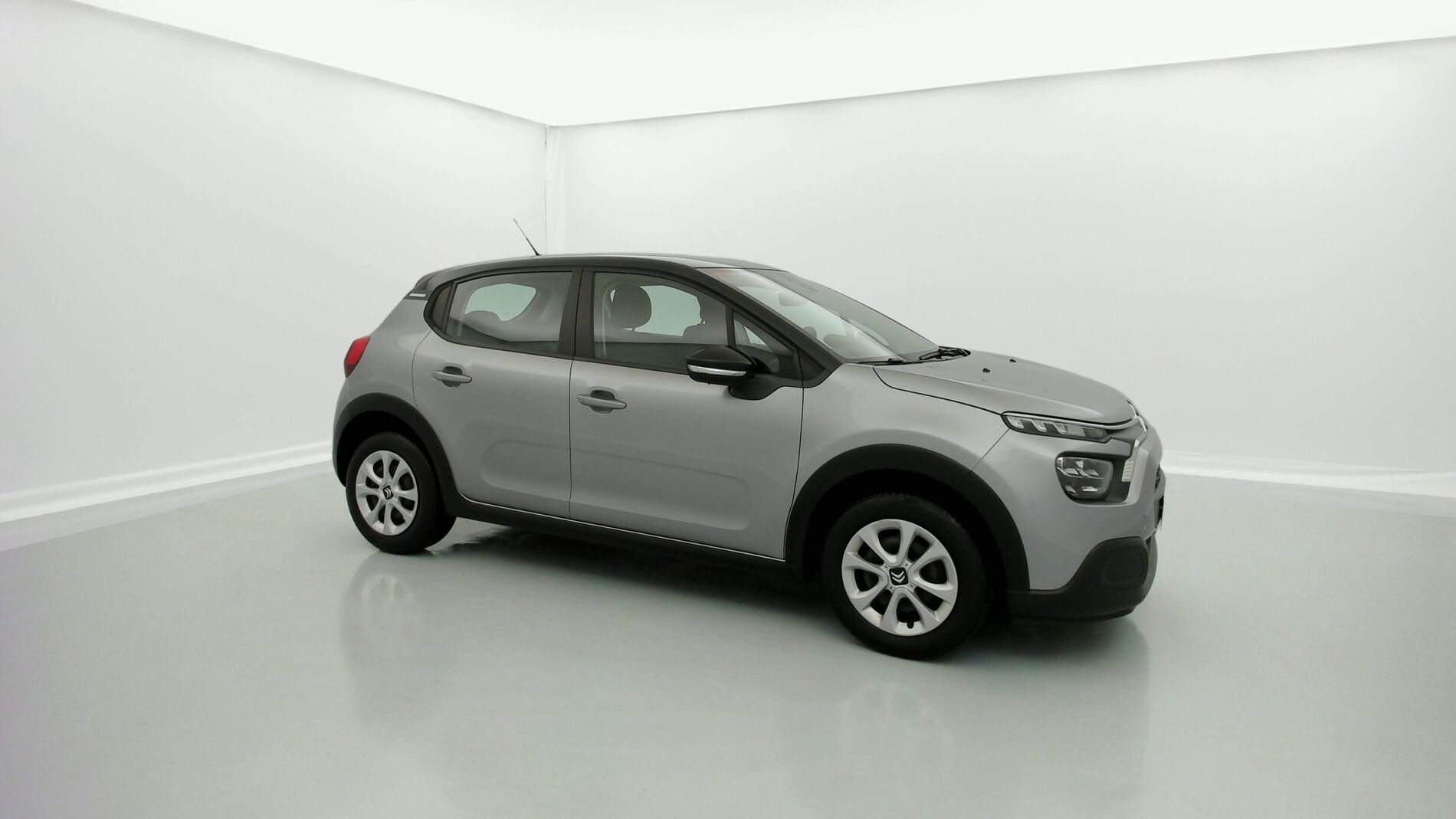 citroen c3 feel 1.2 PURETECH 83 2021 gris artense/toit noir onyx 2
