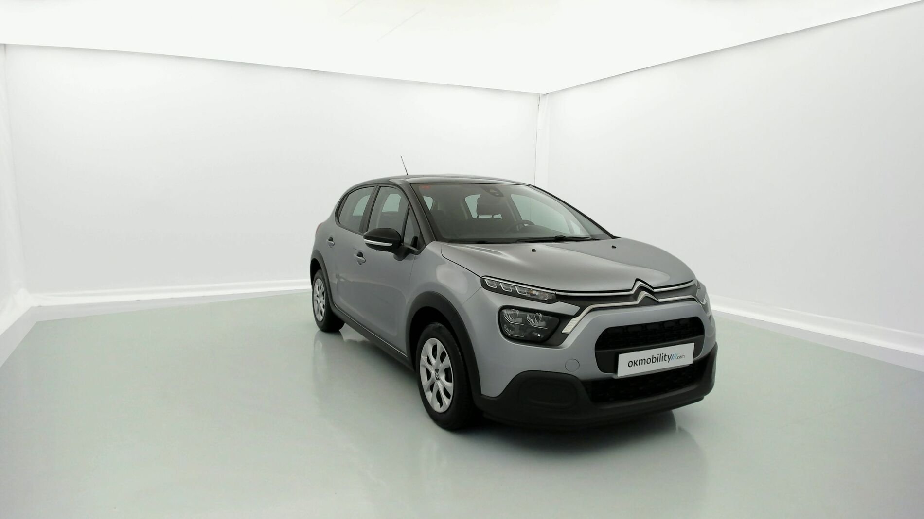 citroen c3 feel 1.2 PURETECH 83 2021 gris artense/toit noir onyx 3