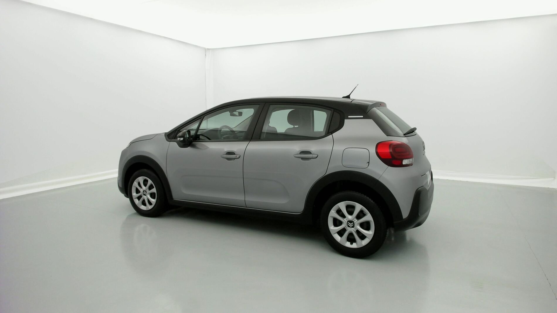 citroen c3 feel 1.2 PURETECH 83 2021 gris artense/toit noir onyx 8