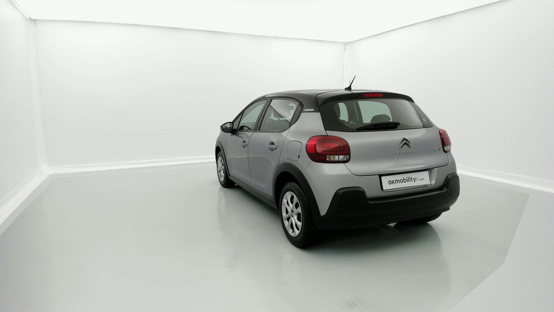 citroen c3 feel 1.2 PURETECH 83 2021 gris artense/toit noir onyx 9