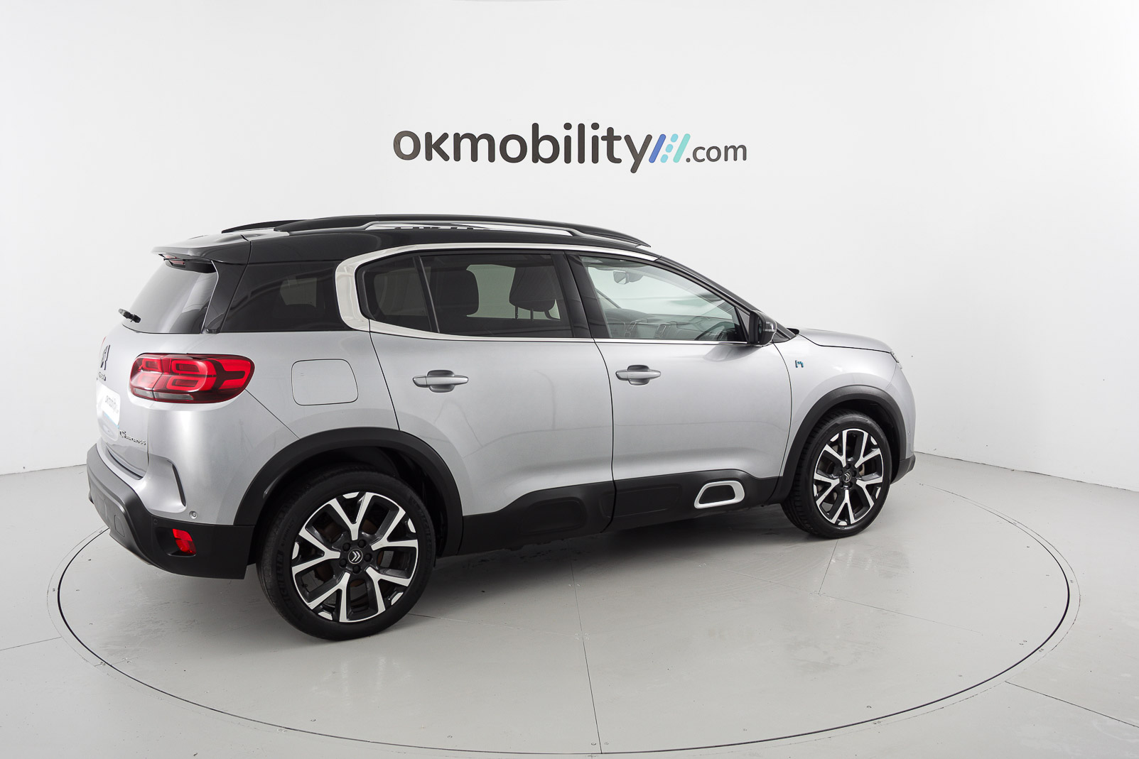 citroen c5 aircross shine 1.6 PURETECH HYBRID 225 E-EAT 2022 gris platino / negro 13