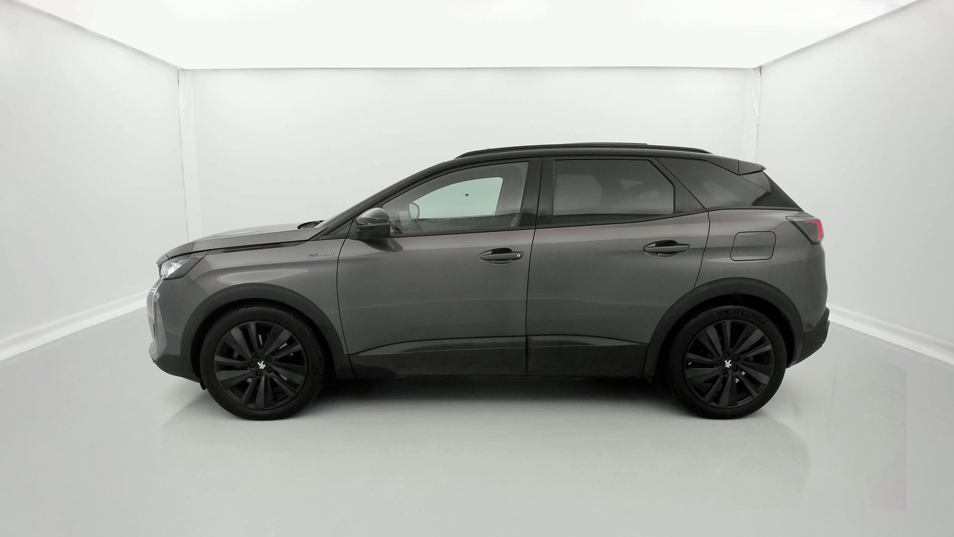 peugeot 3008 gt pack 1.6 HYBRID 300 EAT PHEV 2021 gris platinum / techo black 8