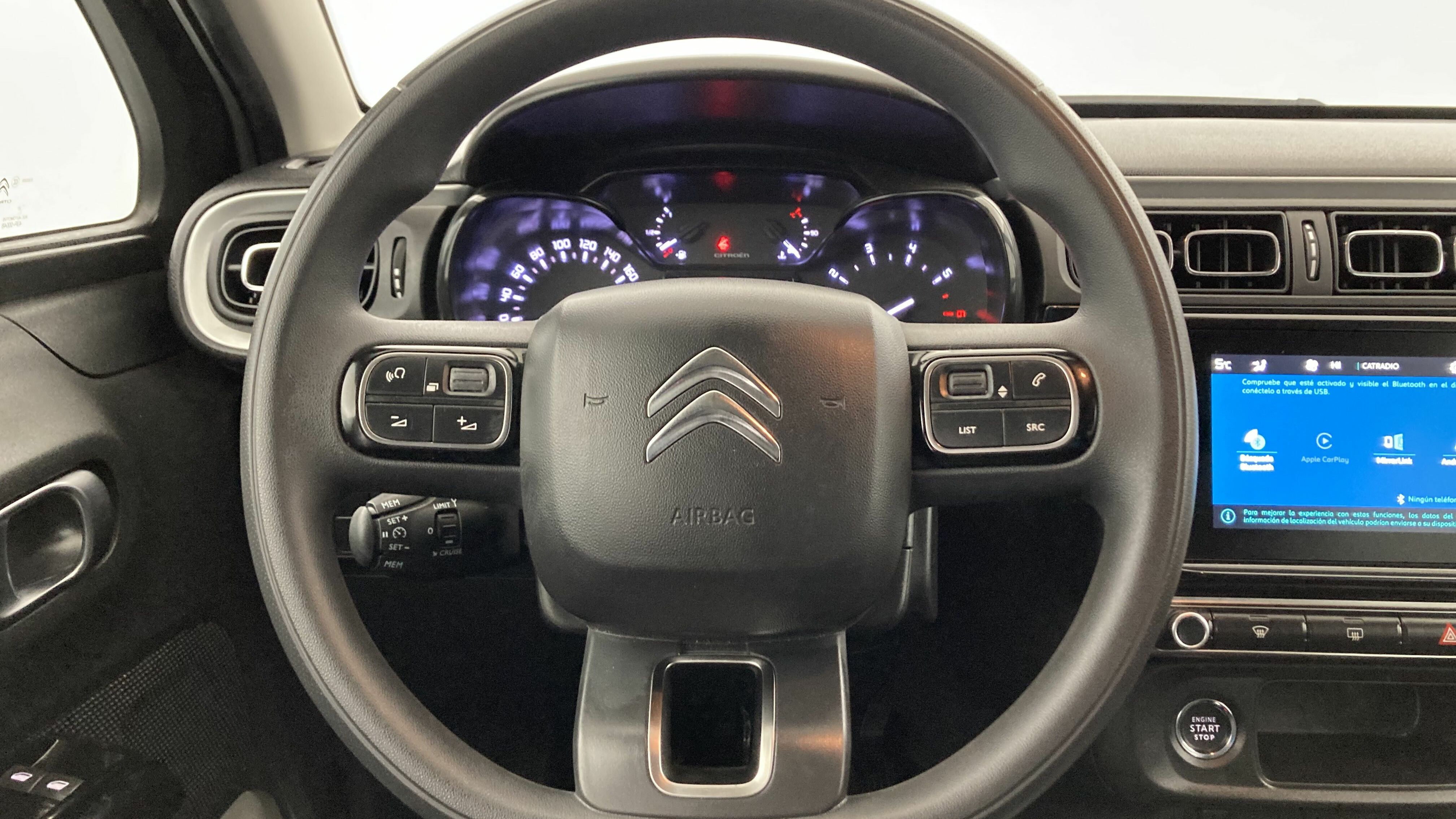 citroen c3 shine 1.2 PURETECH 83 2023 negro perla nera / blanco 14