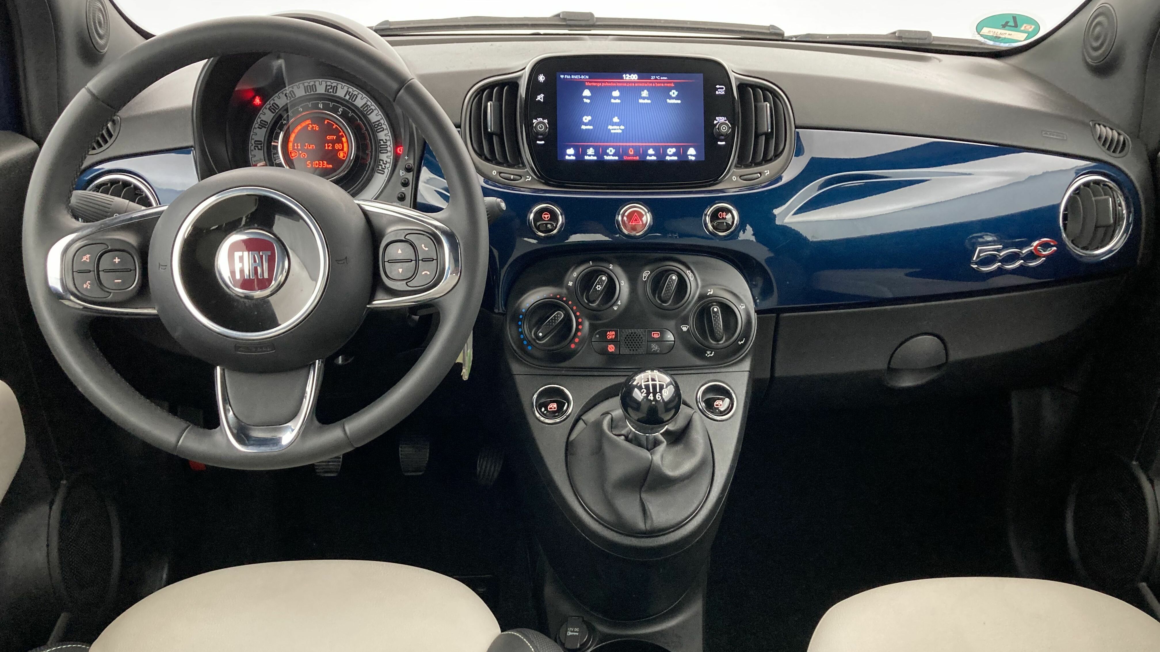 fiat 500c dolcevita 1.0 HYBRID 70 MHEV 2022 azul dipinto 17